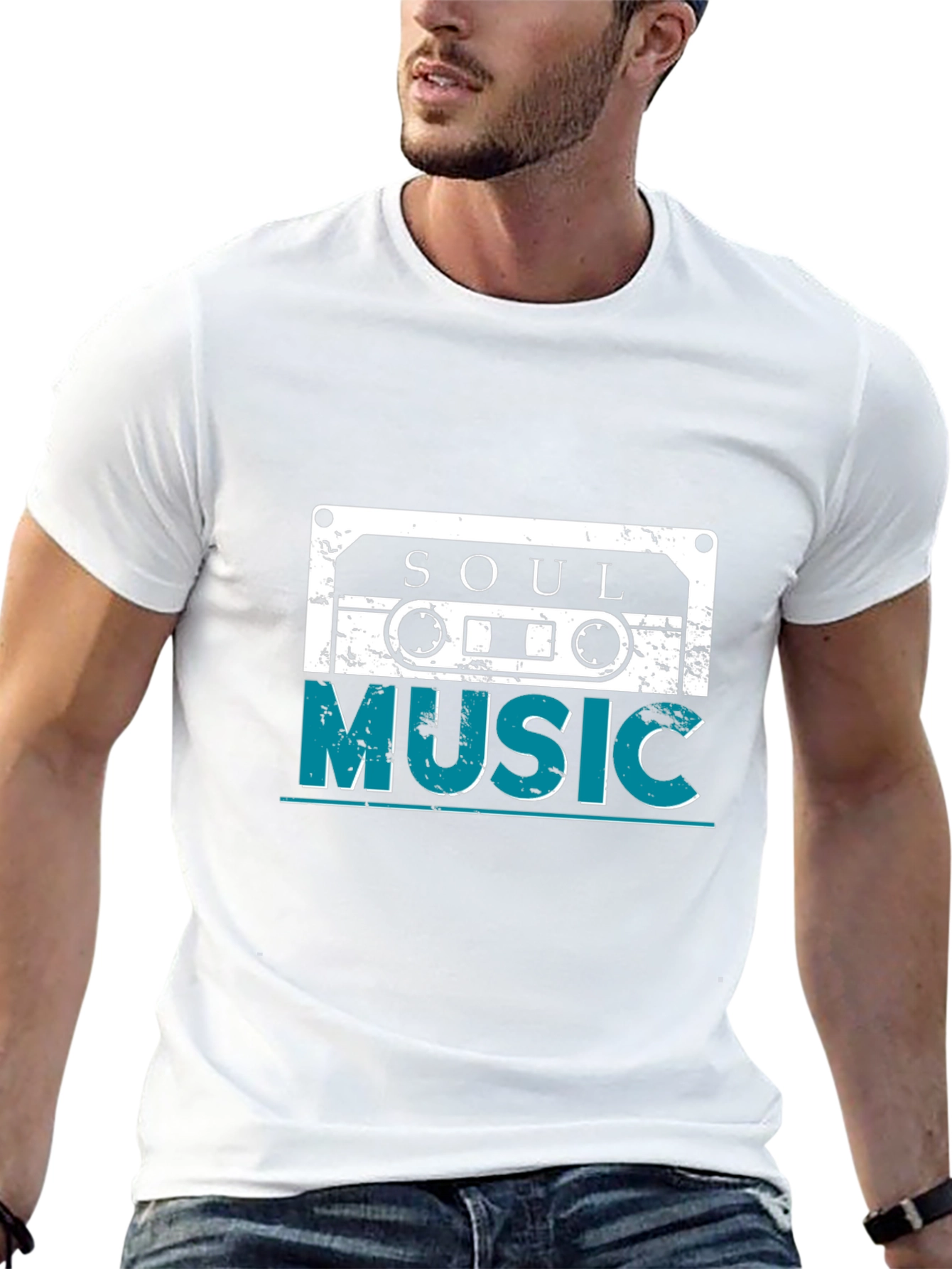 Retro Soul Music Cassette Graphic T-Shirt