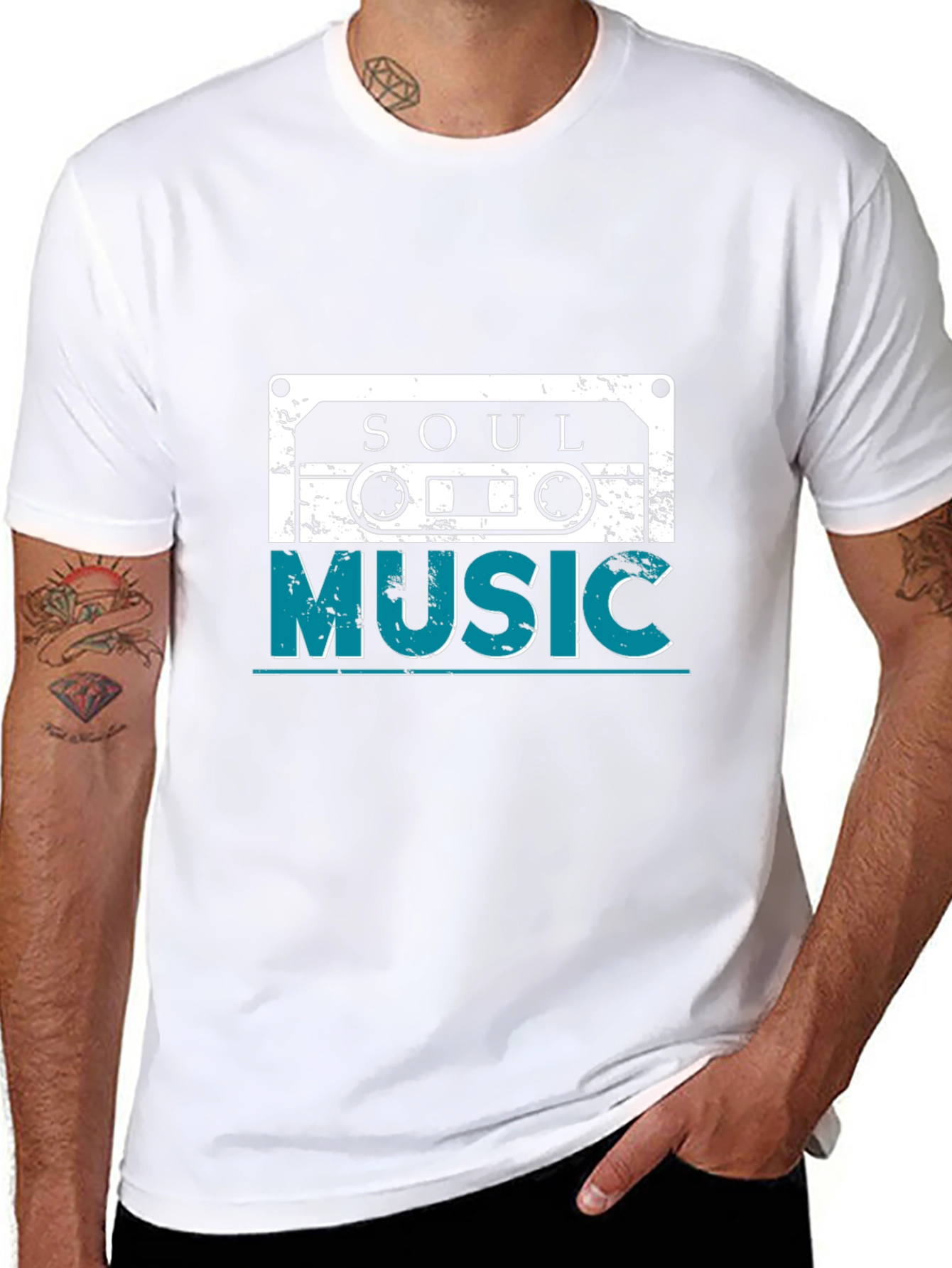 Retro Soul Music Cassette Graphic T-Shirt