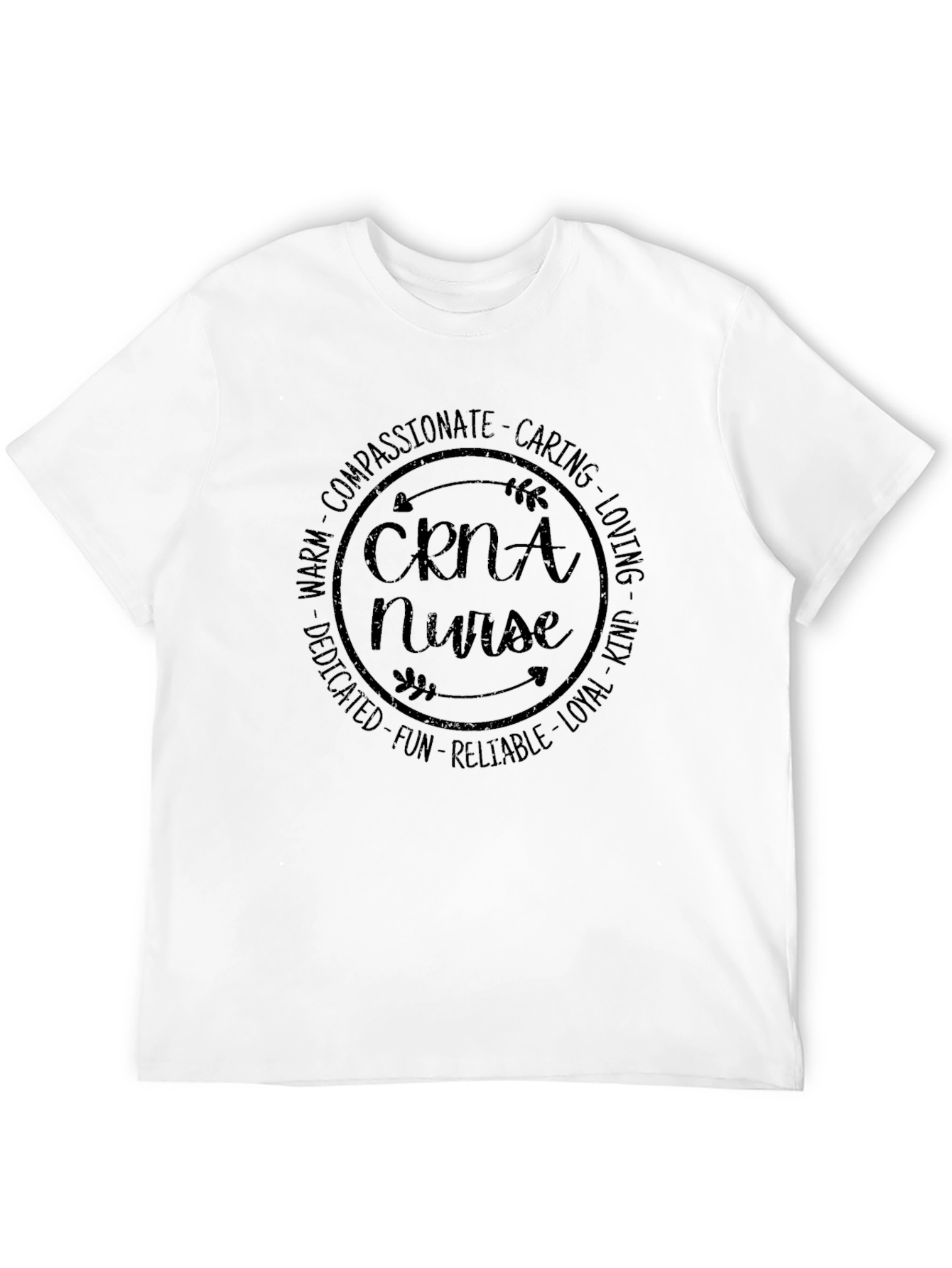 CNRA Nurse T-Shirt - Compassionate Caring Loving Kind