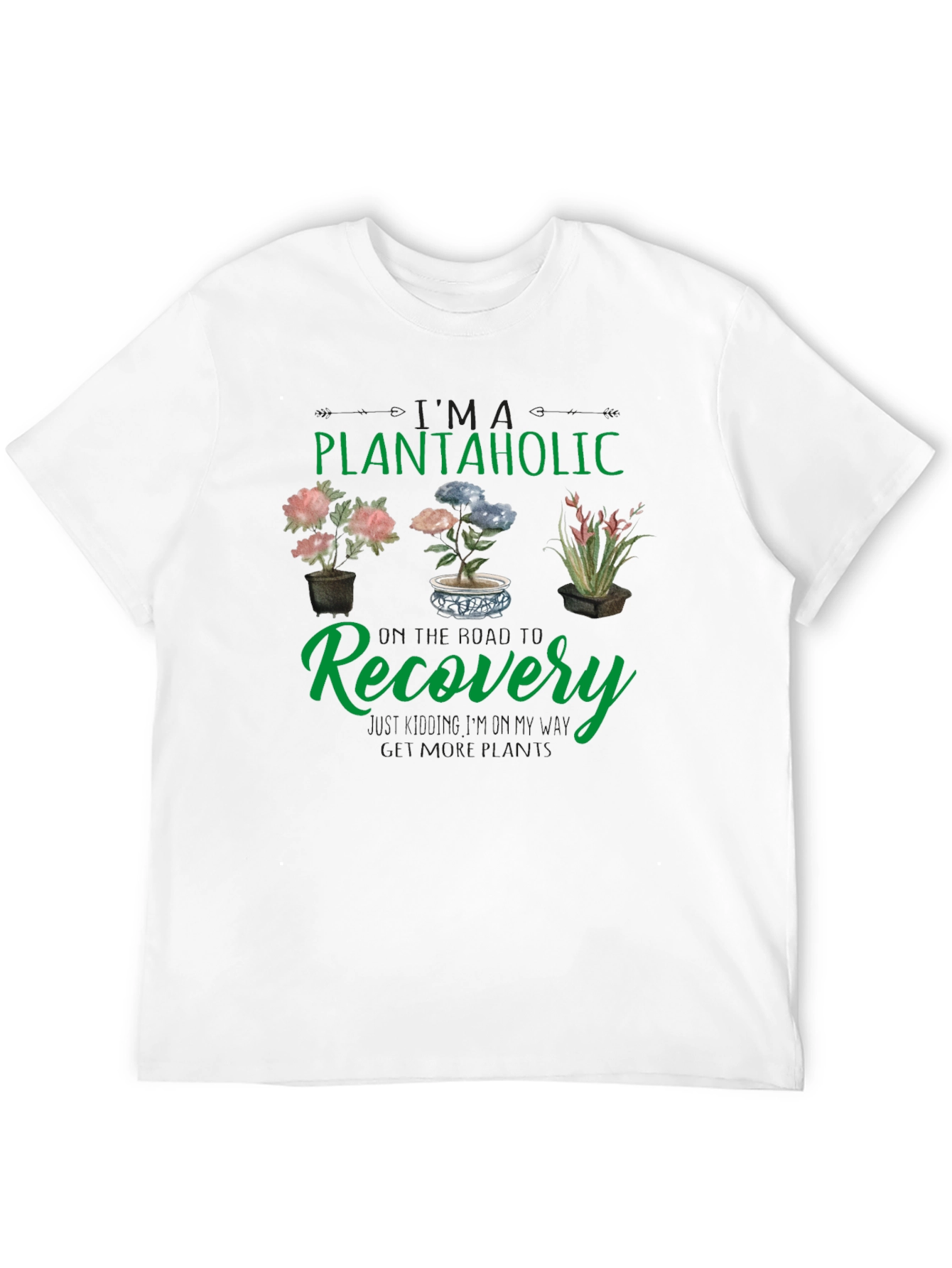 Plantaholic Recovery T-Shirt - Gardening Humor Tee