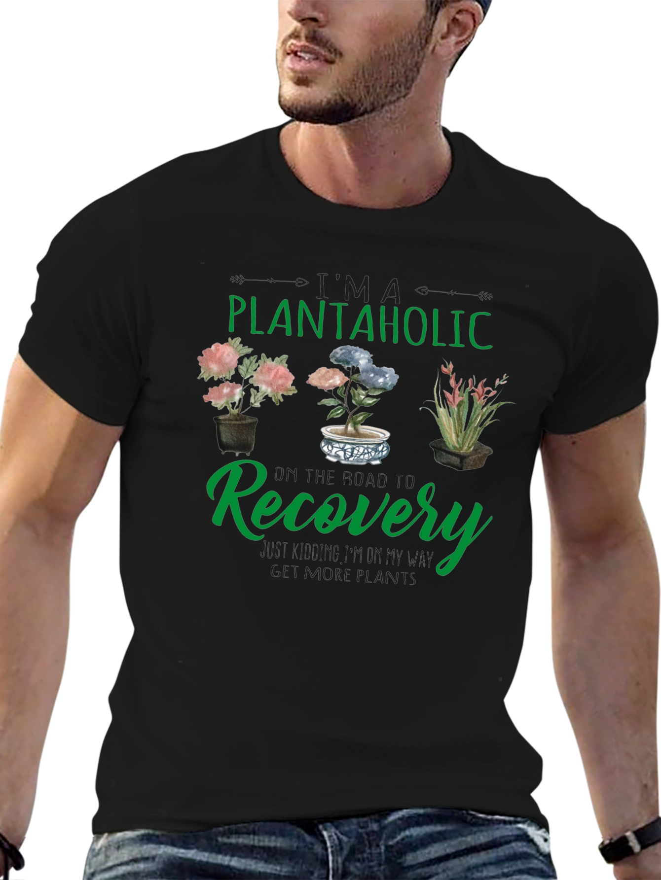 Plantaholic Recovery T-Shirt - Gardening Humor Tee