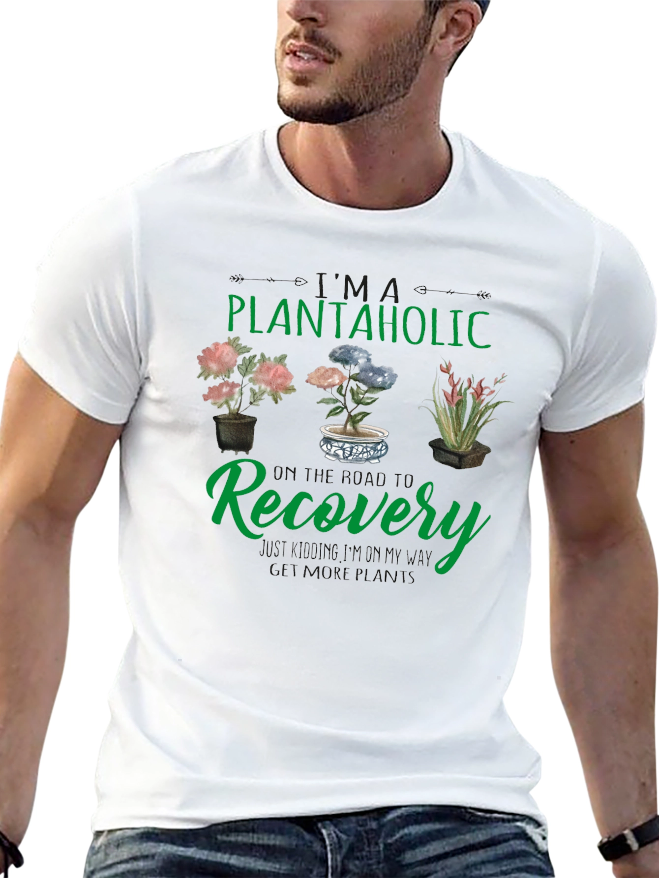 Plantaholic Recovery T-Shirt - Gardening Humor Tee