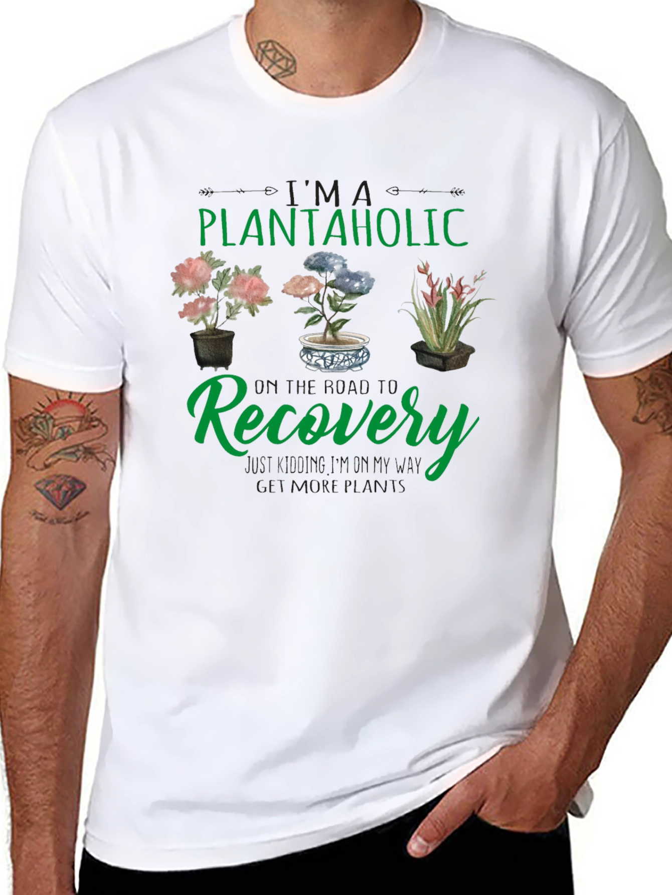 Plantaholic Recovery T-Shirt - Gardening Humor Tee