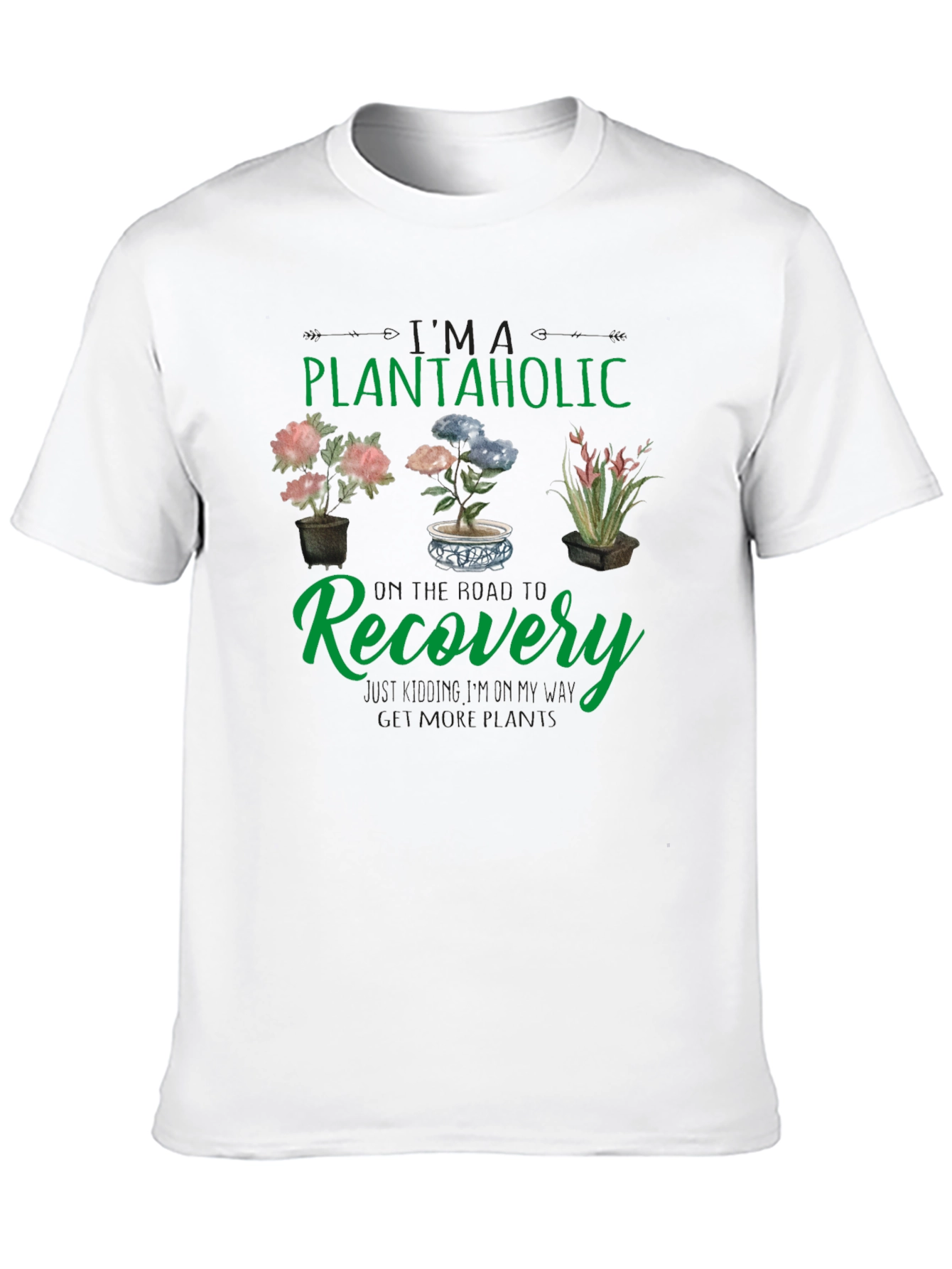 Plantaholic Recovery T-Shirt - Gardening Humor Tee