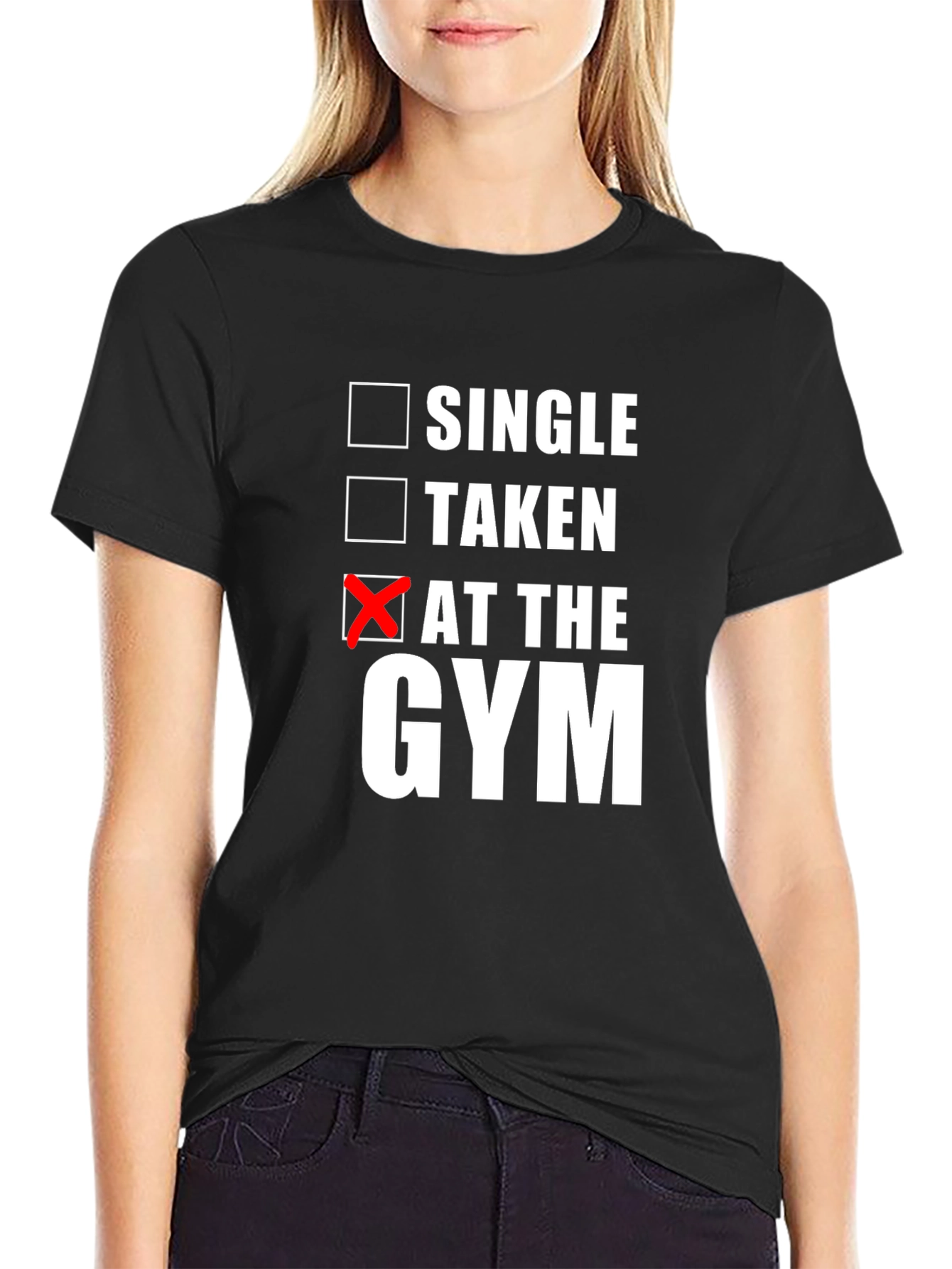 At The Gym T-Shirt: Single Taken Workout Tee