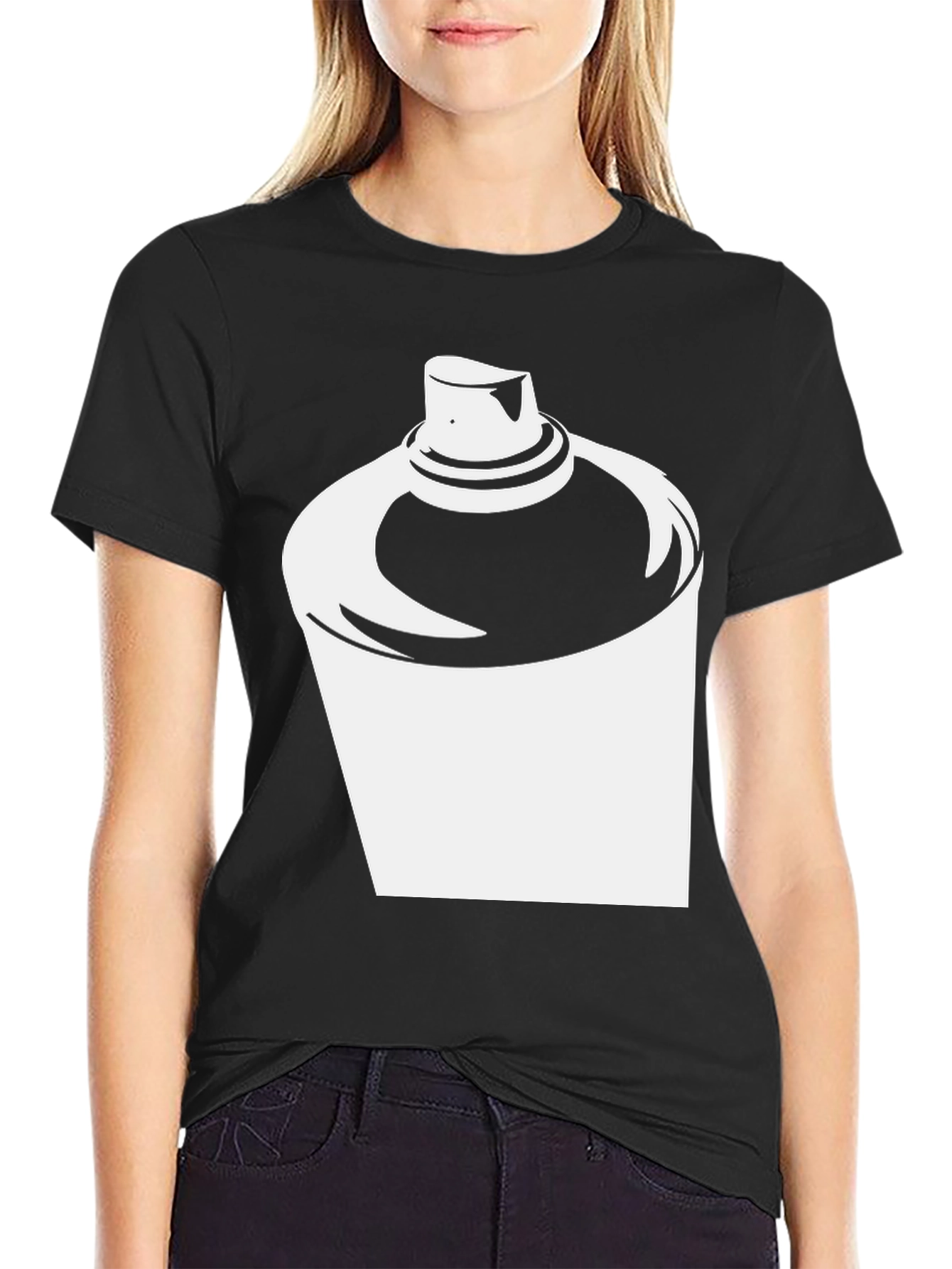 Spray Paint Can Graphic T-Shirt