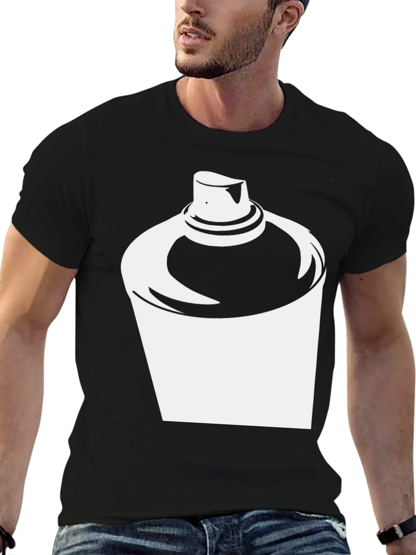 Spray Paint Can Graphic T-Shirt