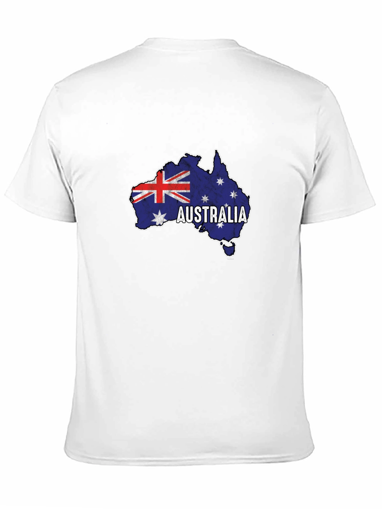 Australia Flag Map T-Shirt - Black