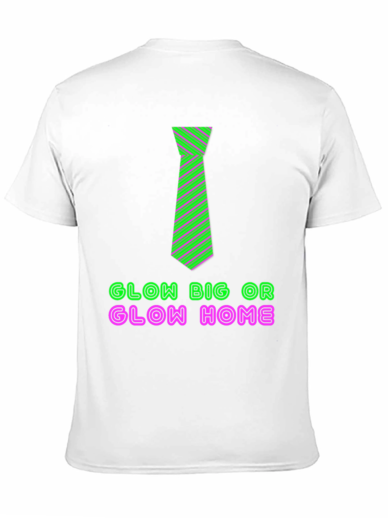 Glow Big Tie Graphic Tee - Black T-Shirt