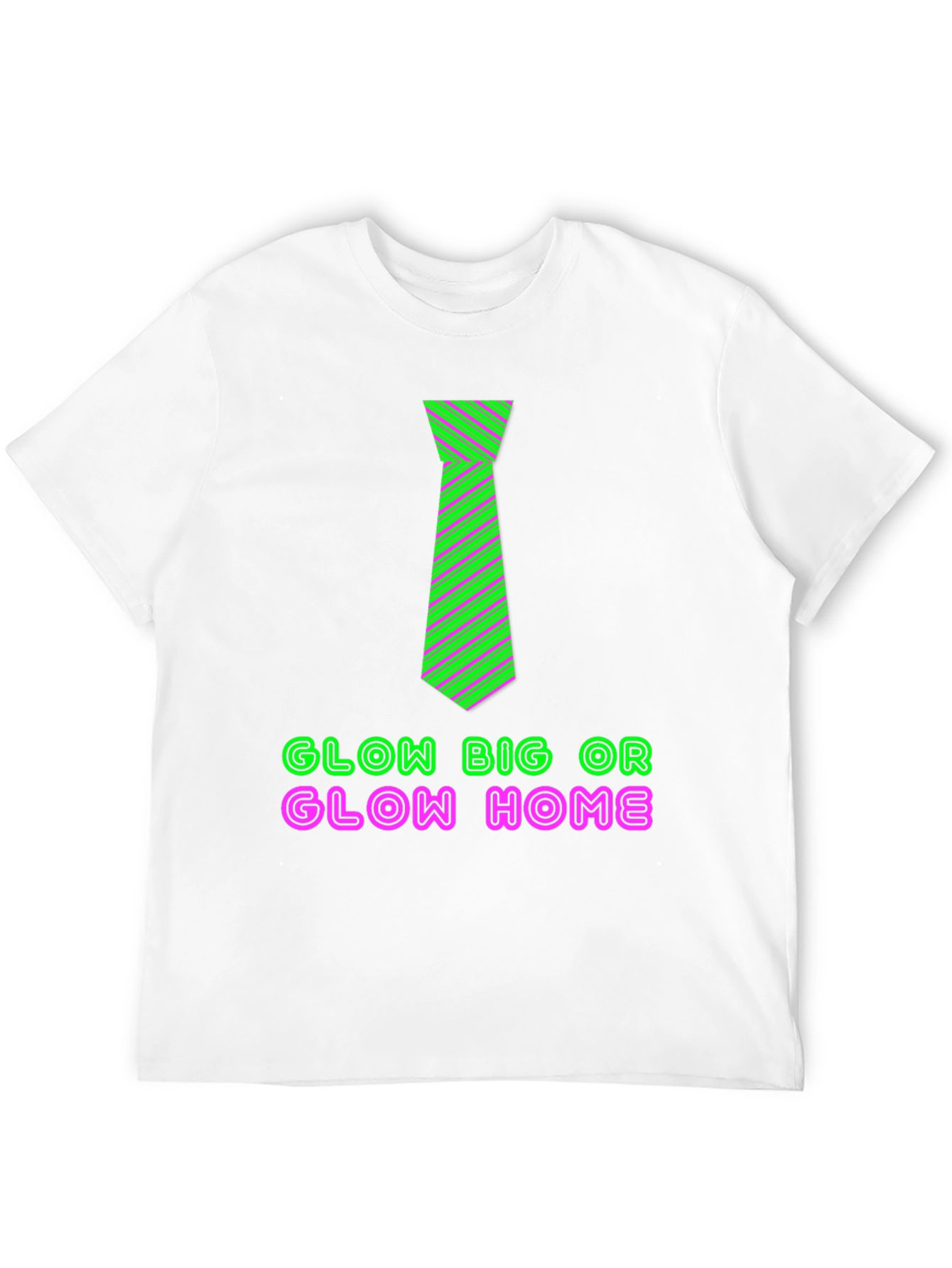 Glow Big Tie Graphic Tee - Black T-Shirt