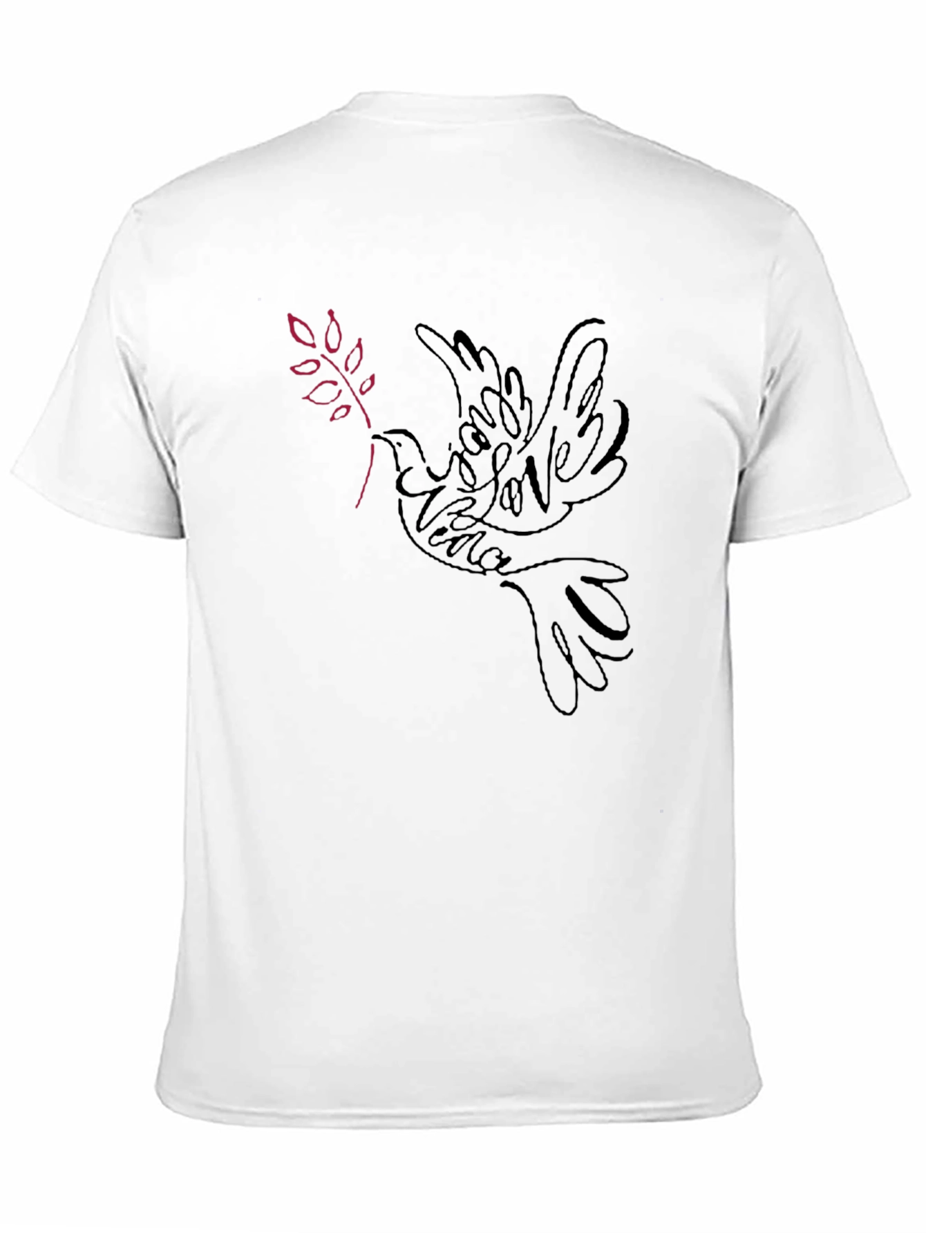 Dove Peace Love Graphic T-Shirt