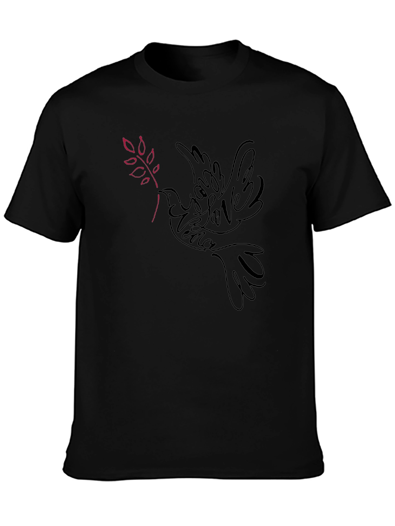 Dove Peace Love Graphic T-Shirt