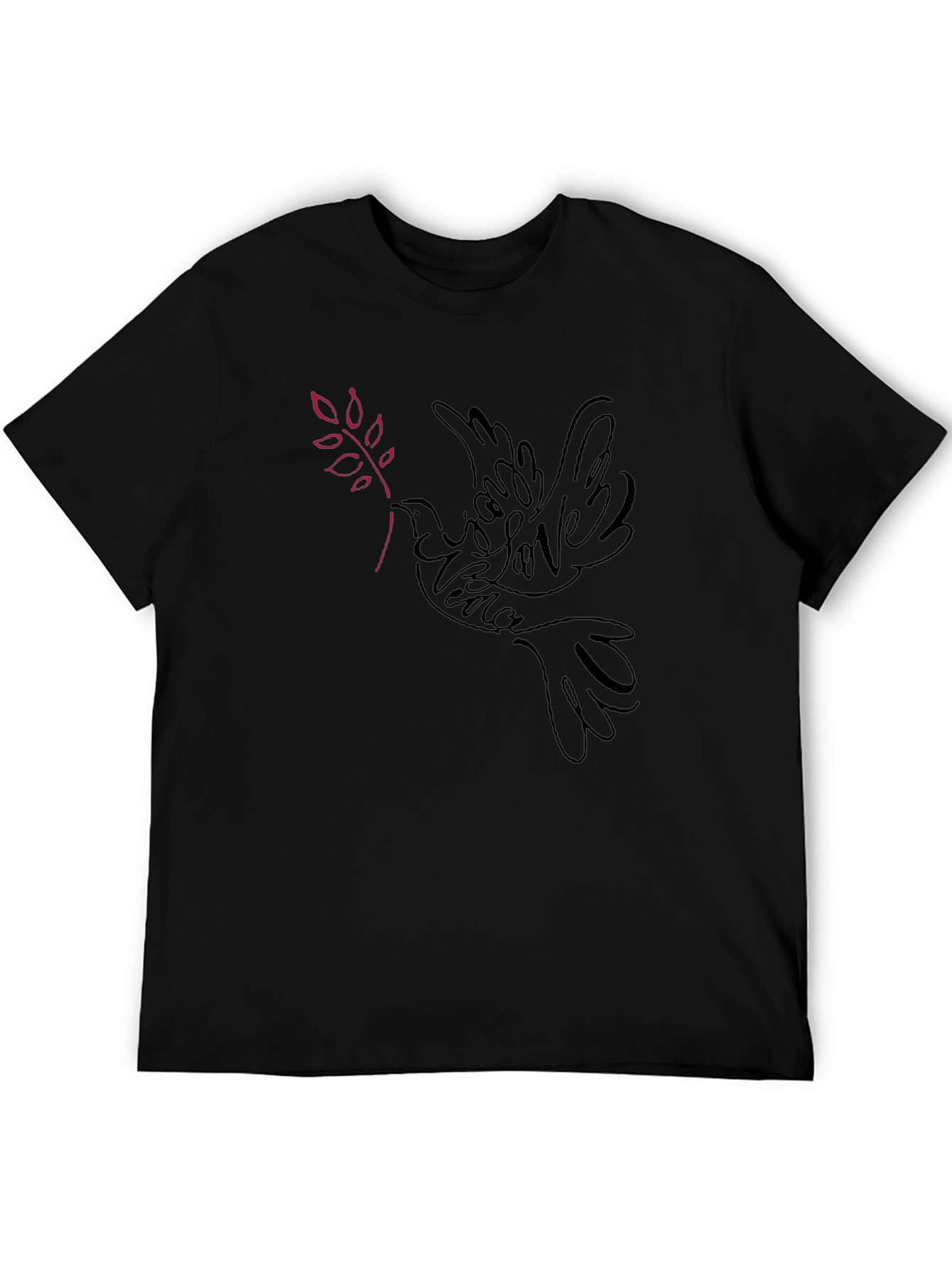 Dove Peace Love Graphic T-Shirt