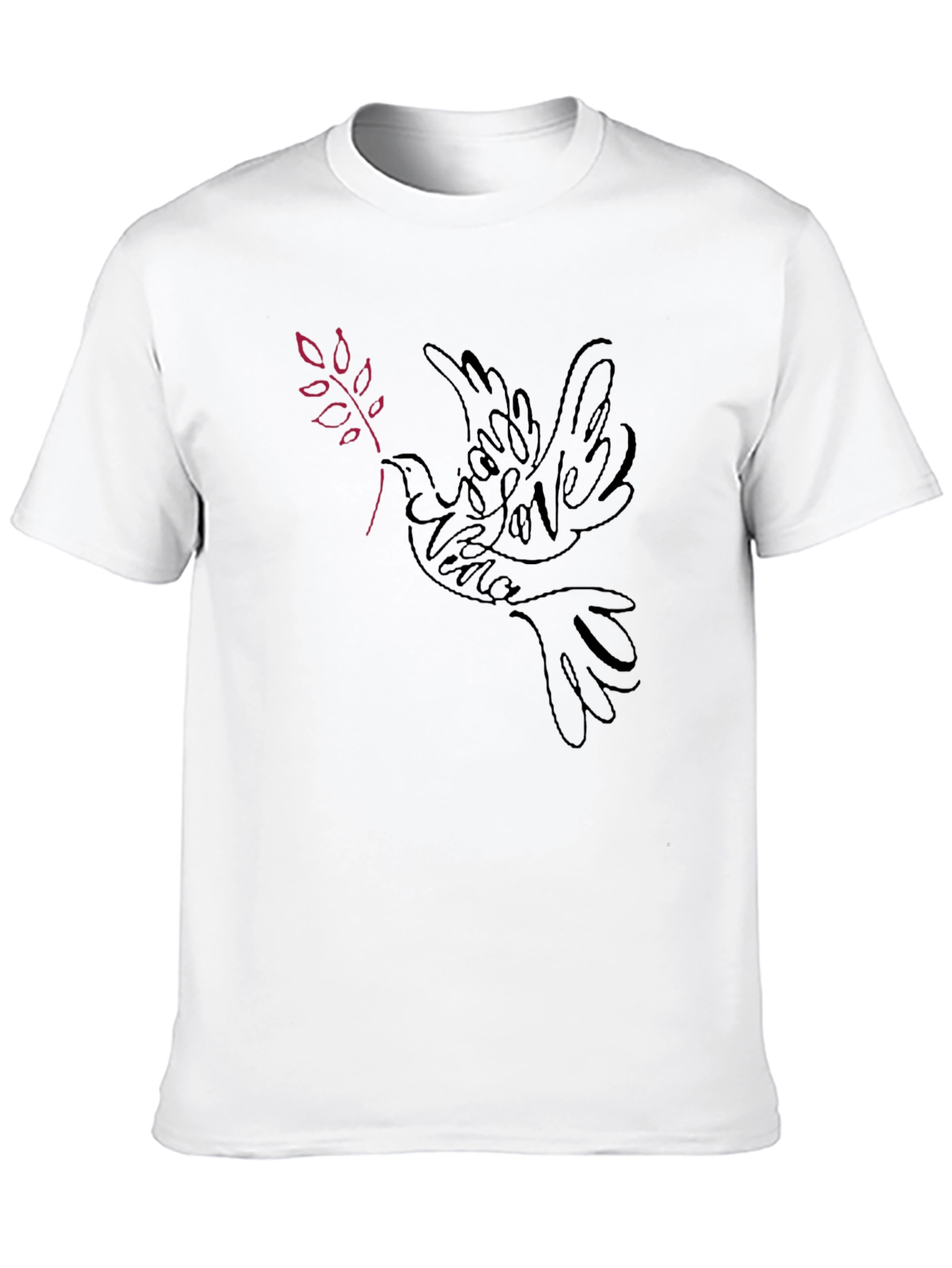 Dove Peace Love Graphic T-Shirt