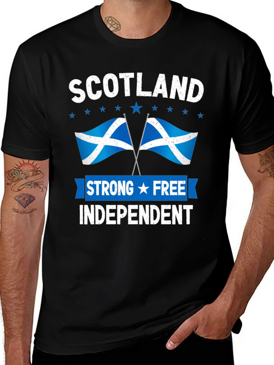 Scotland Strong Free Independent Graphic T-Shirt