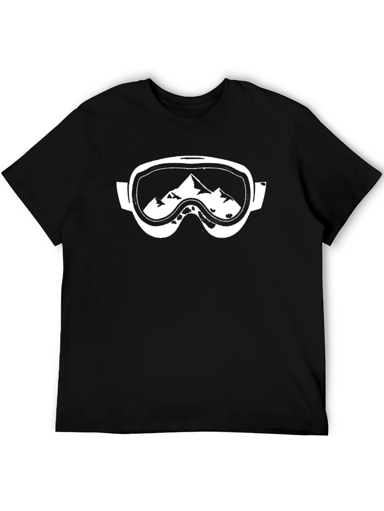 Ski Goggles Graphic T-Shirt - Mountain Adventure Tee