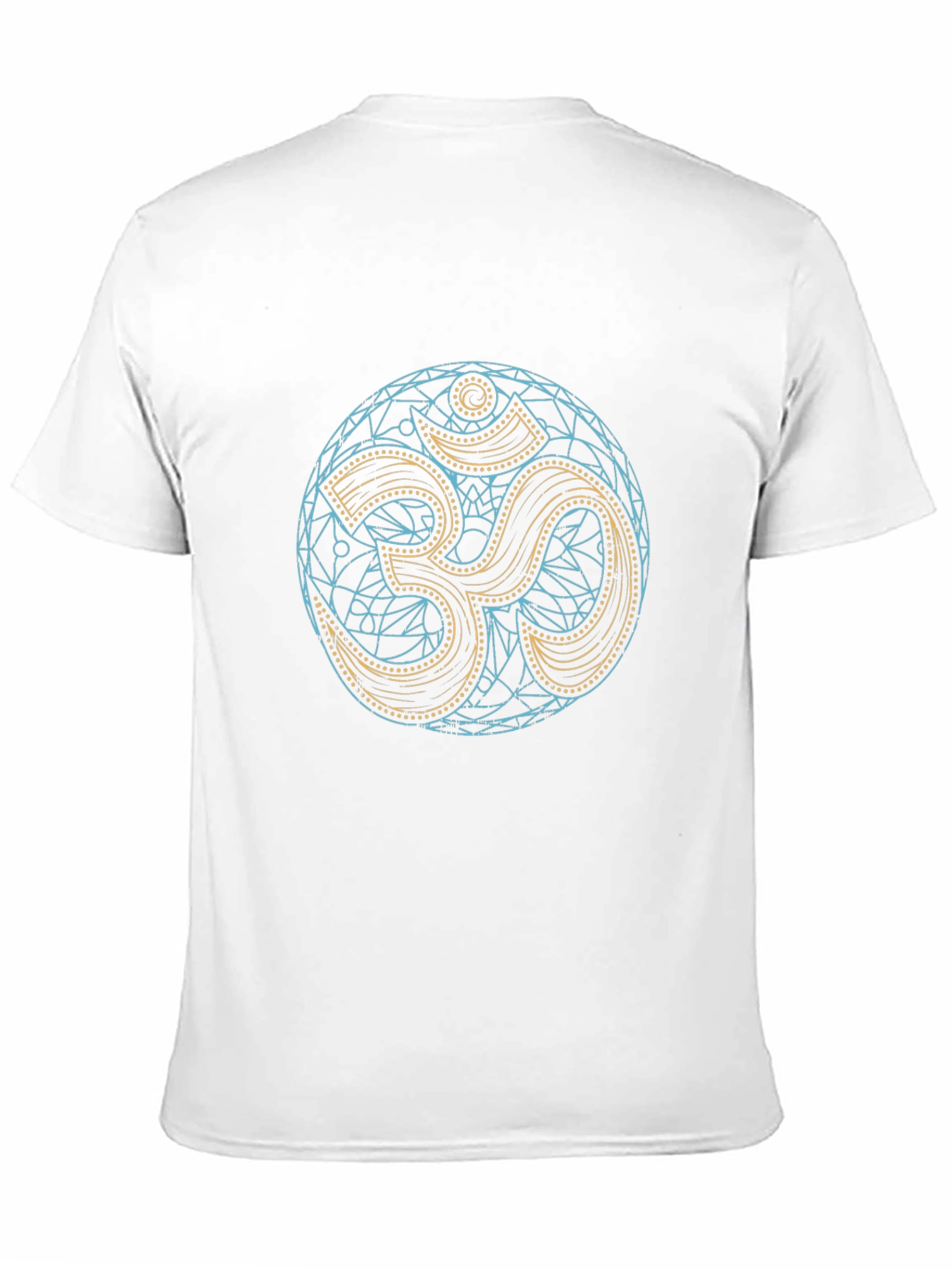 Om Mandala Mens Black T-Shirt