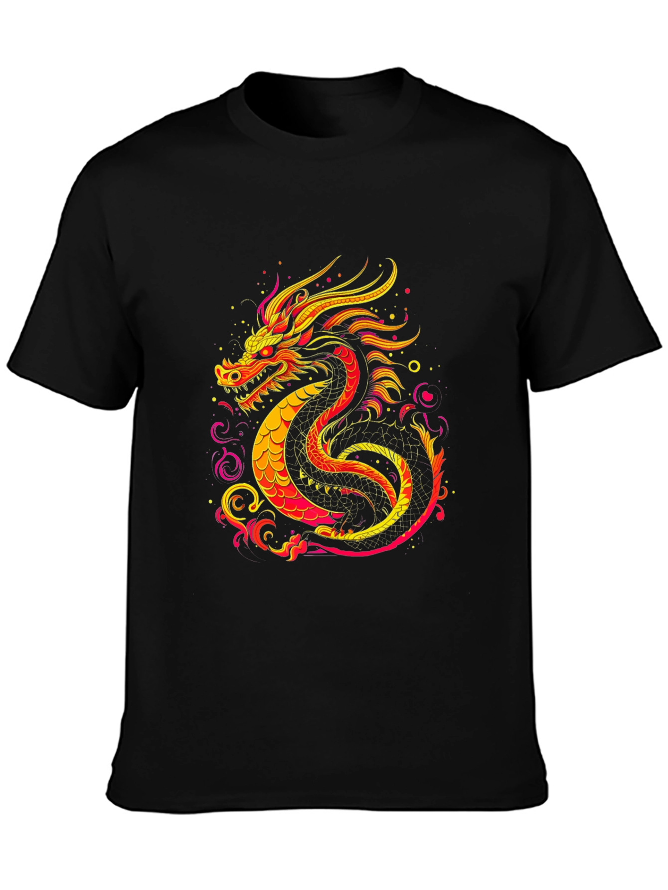 Fiery Dragon Graphic Tee - Bold Statement Shirt
