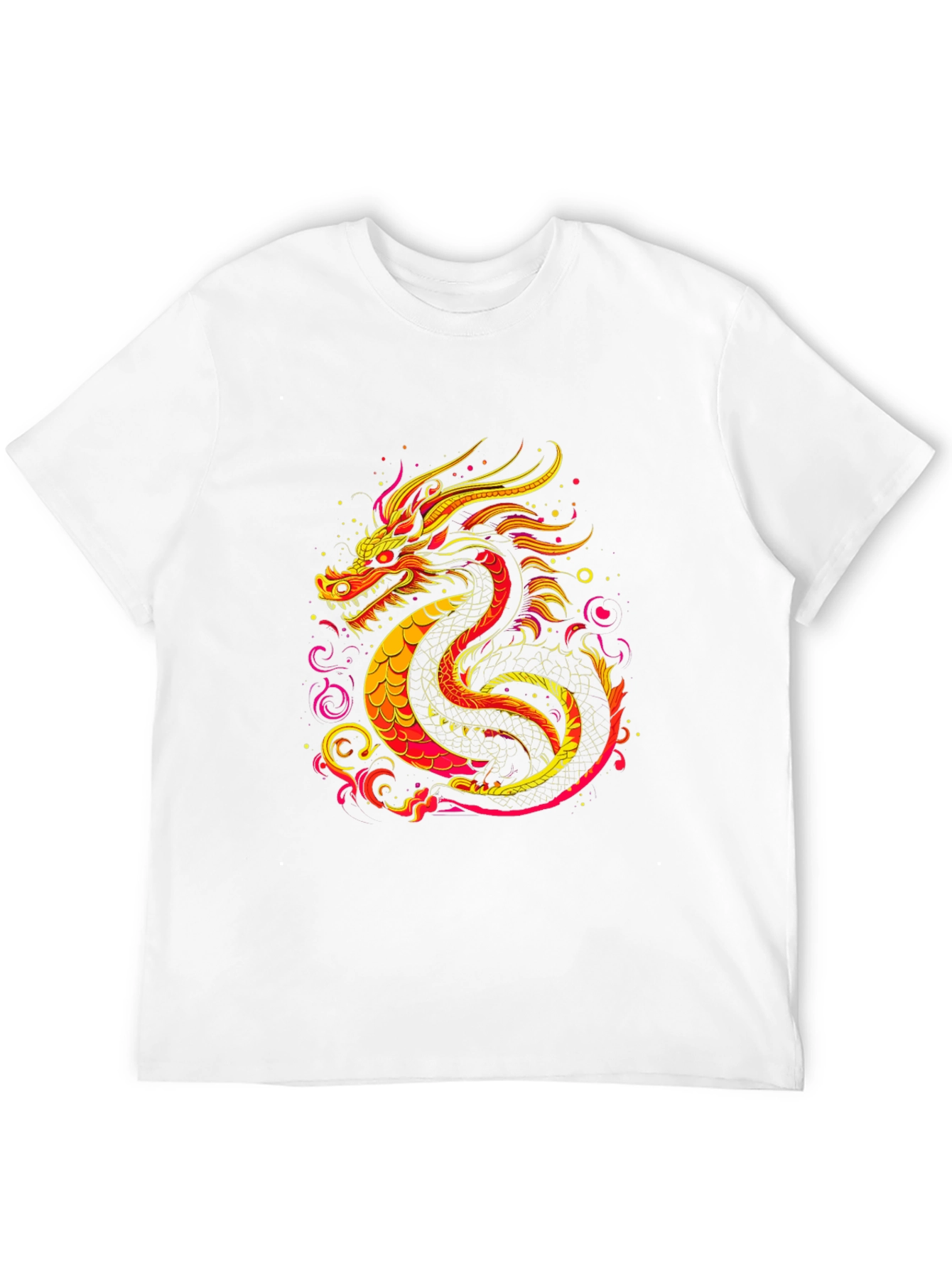 Fiery Dragon Graphic Tee - Bold Statement Shirt
