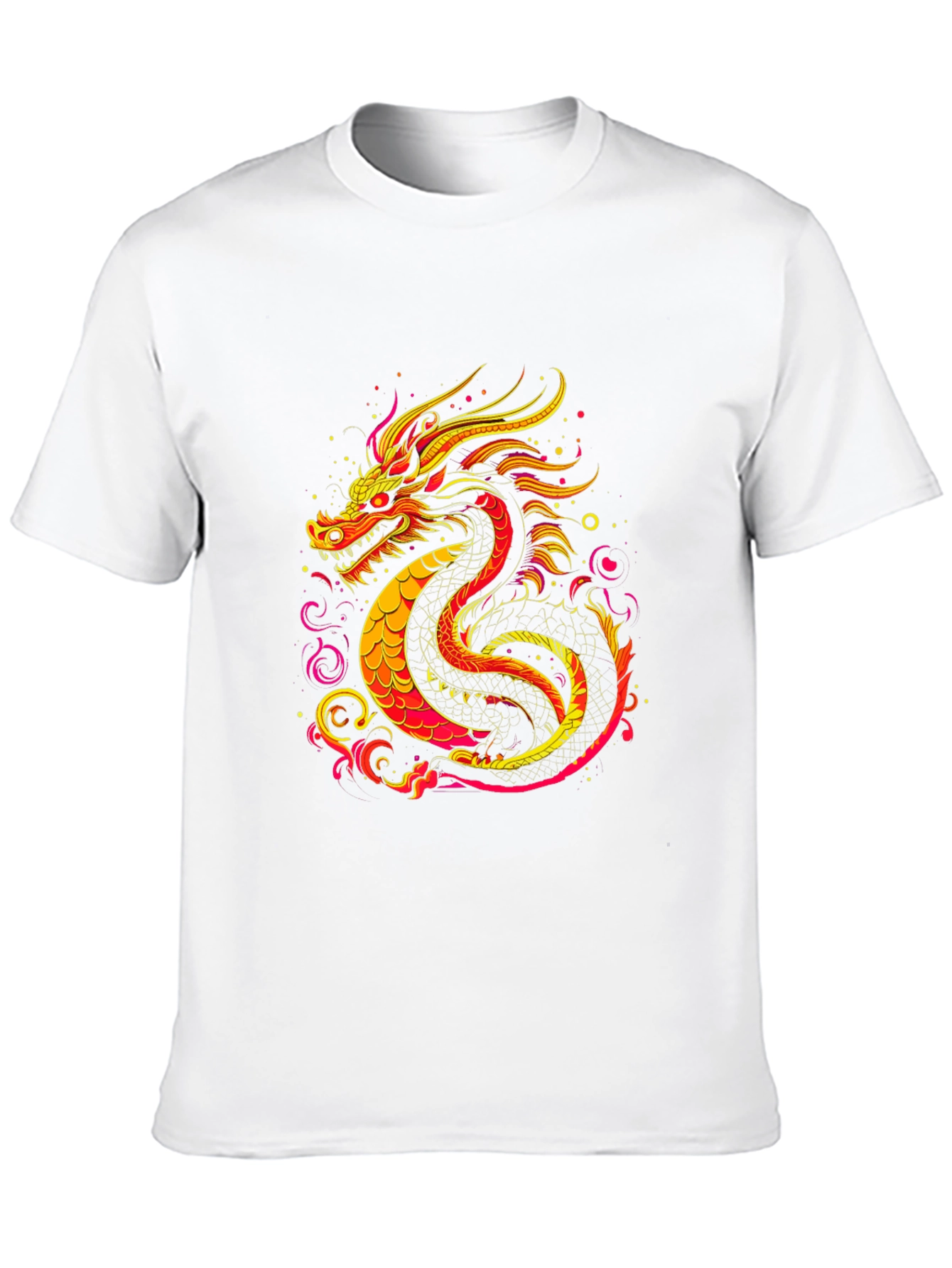 Fiery Dragon Graphic Tee - Bold Statement Shirt