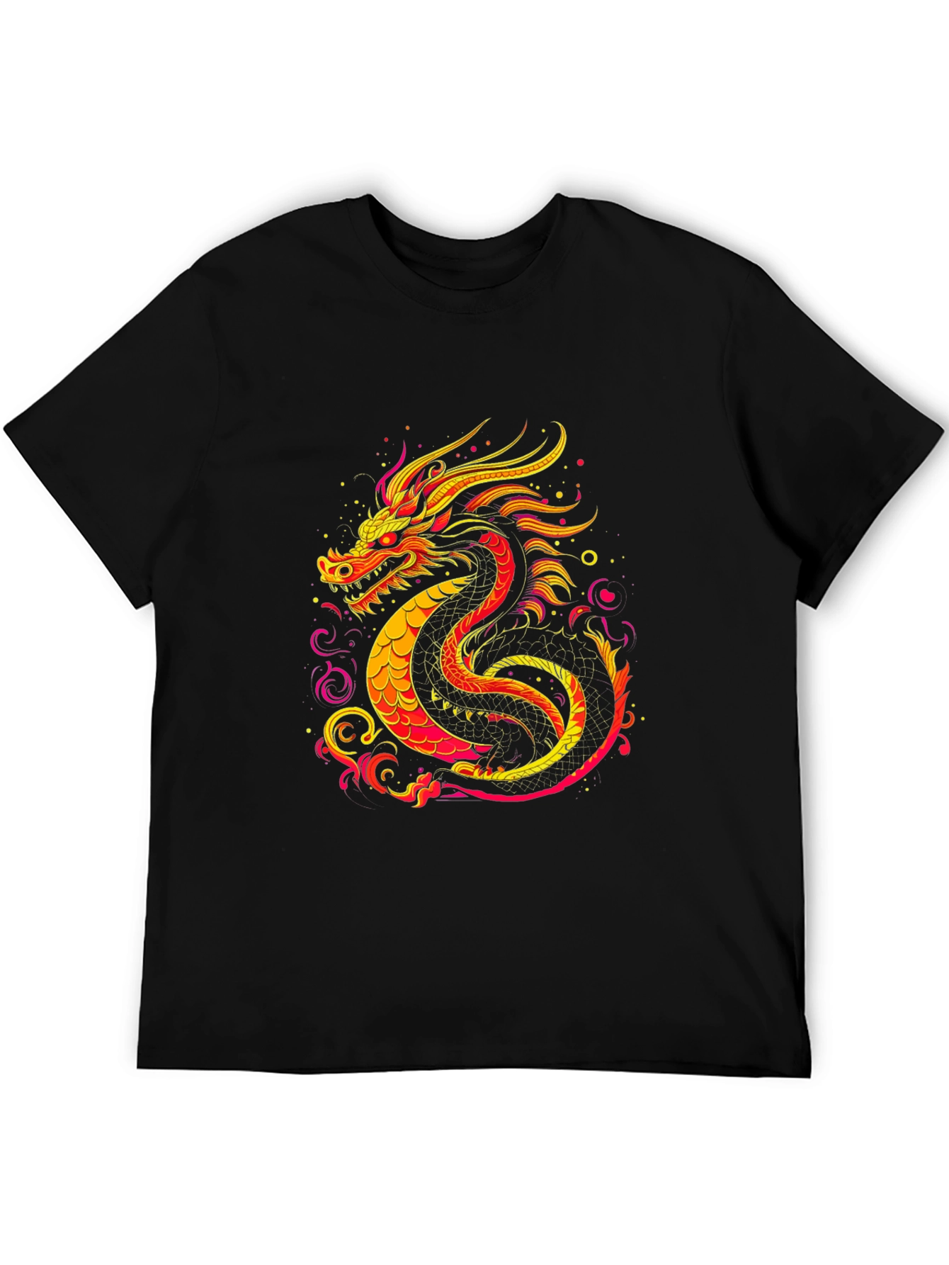 Fiery Dragon Graphic Tee - Bold Statement Shirt