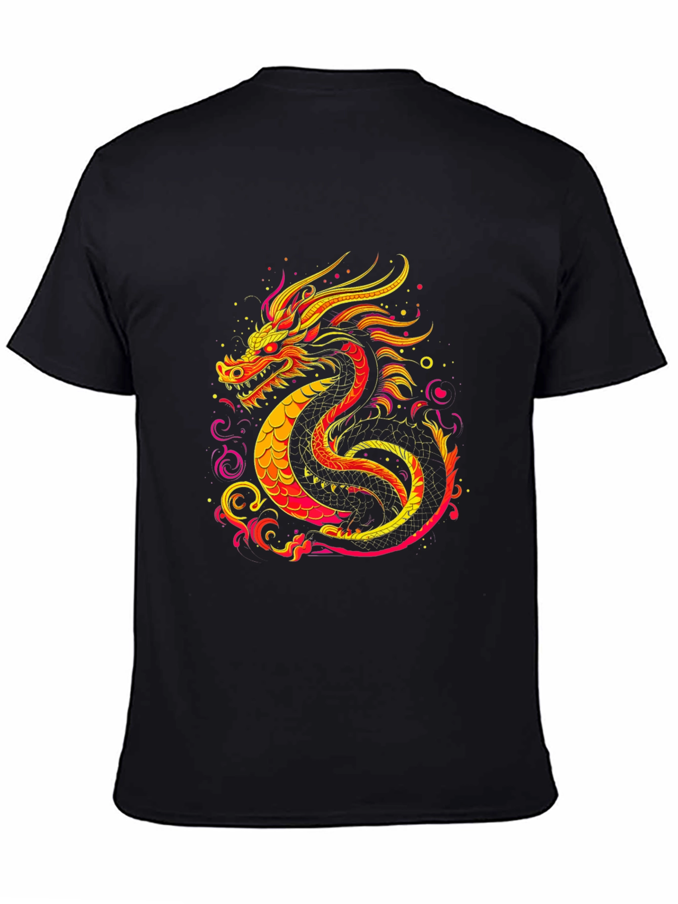Fiery Dragon Graphic Tee - Bold Statement Shirt