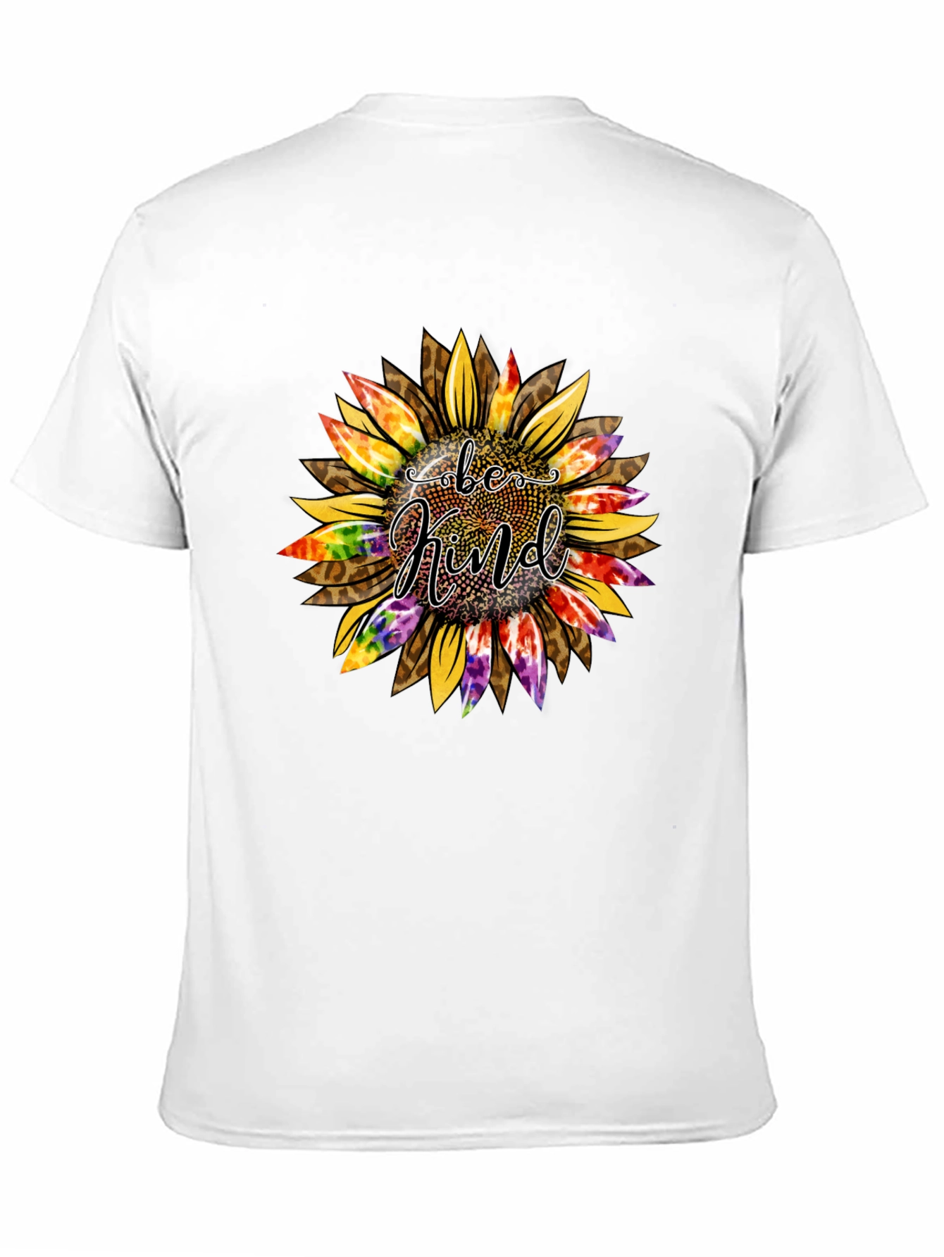 Be Kind Sunflower Graphic T-Shirt - Black