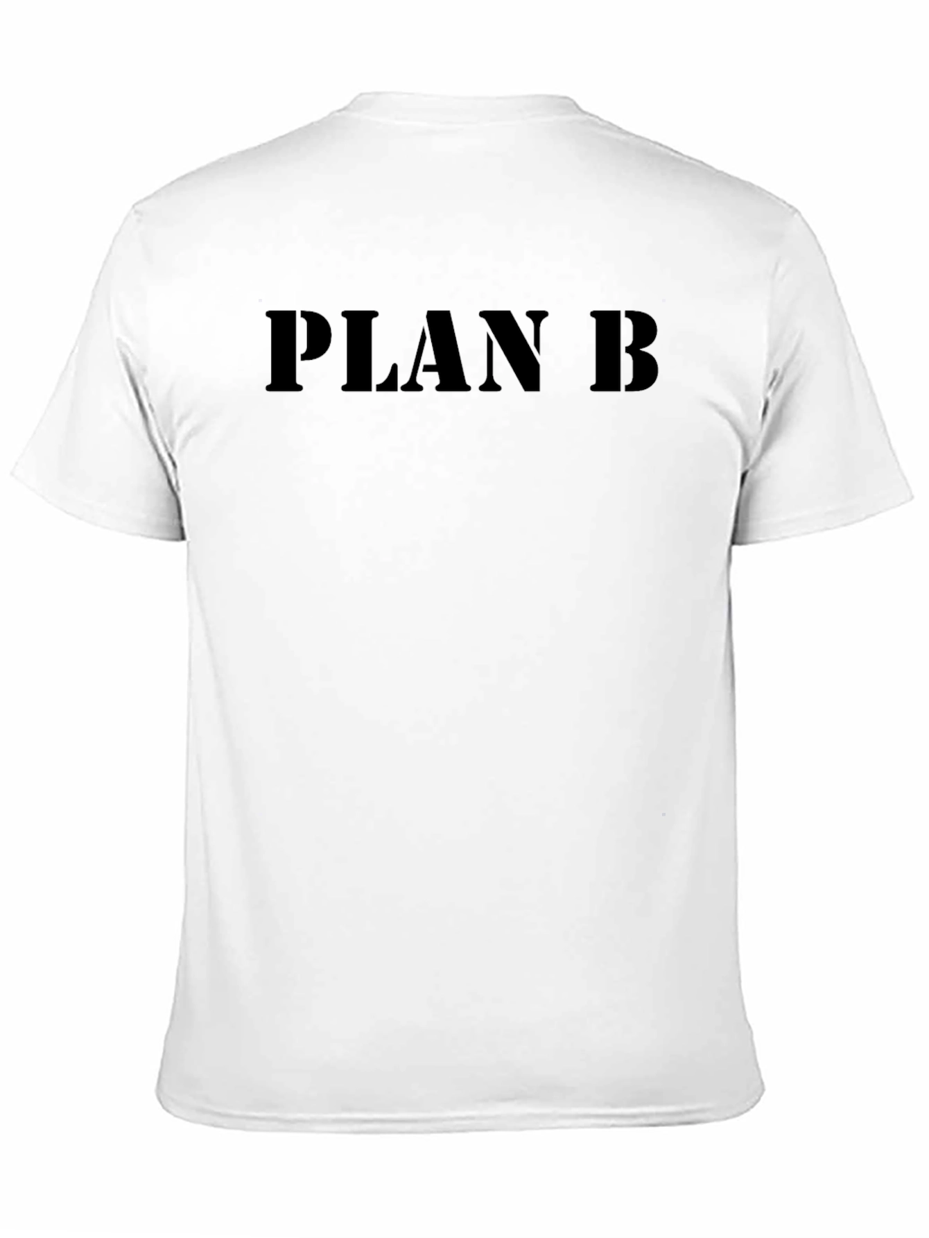 Plan B Black T-Shirt - Bold Statement Tee