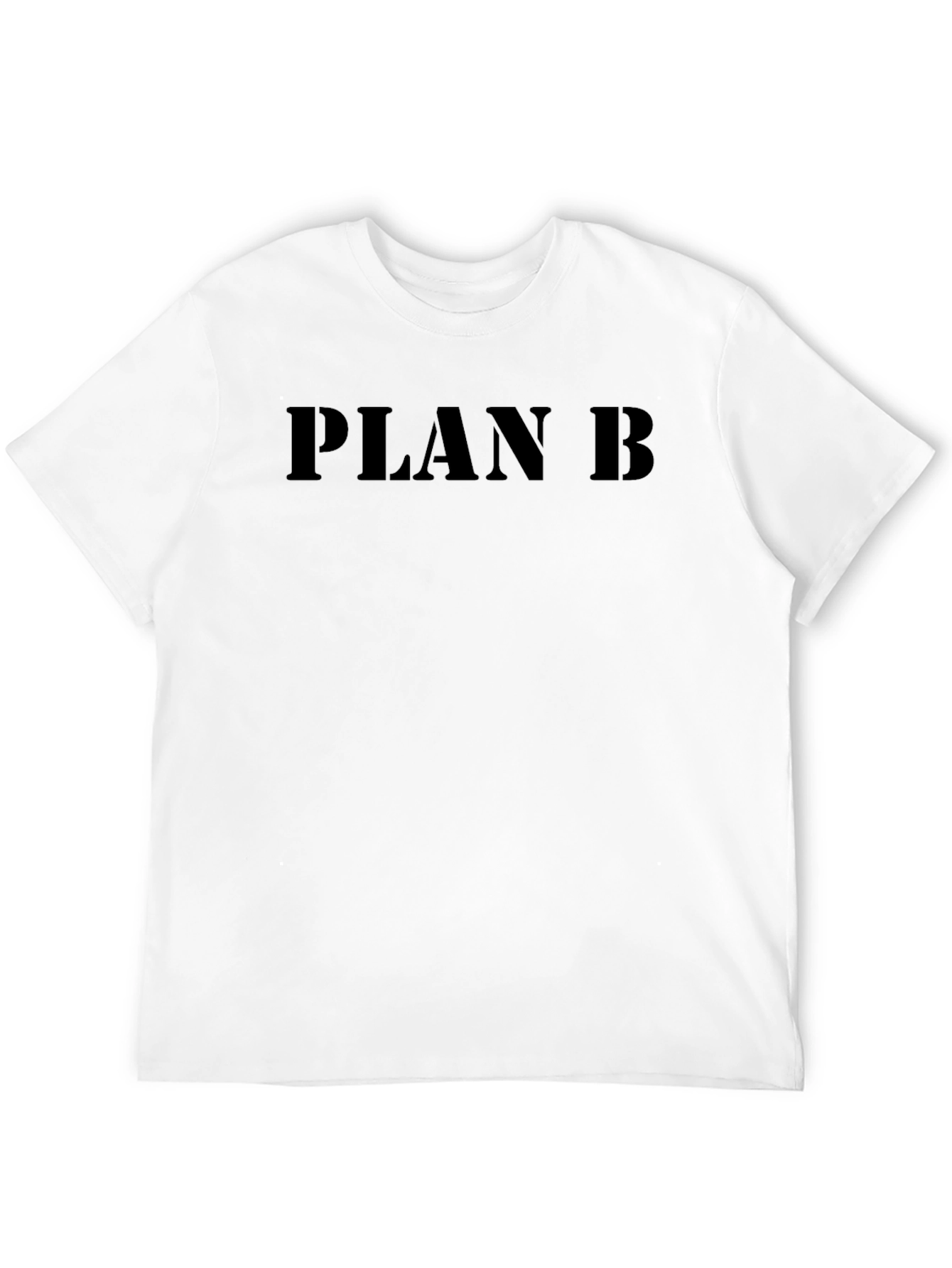 Plan B Black T-Shirt - Bold Statement Tee