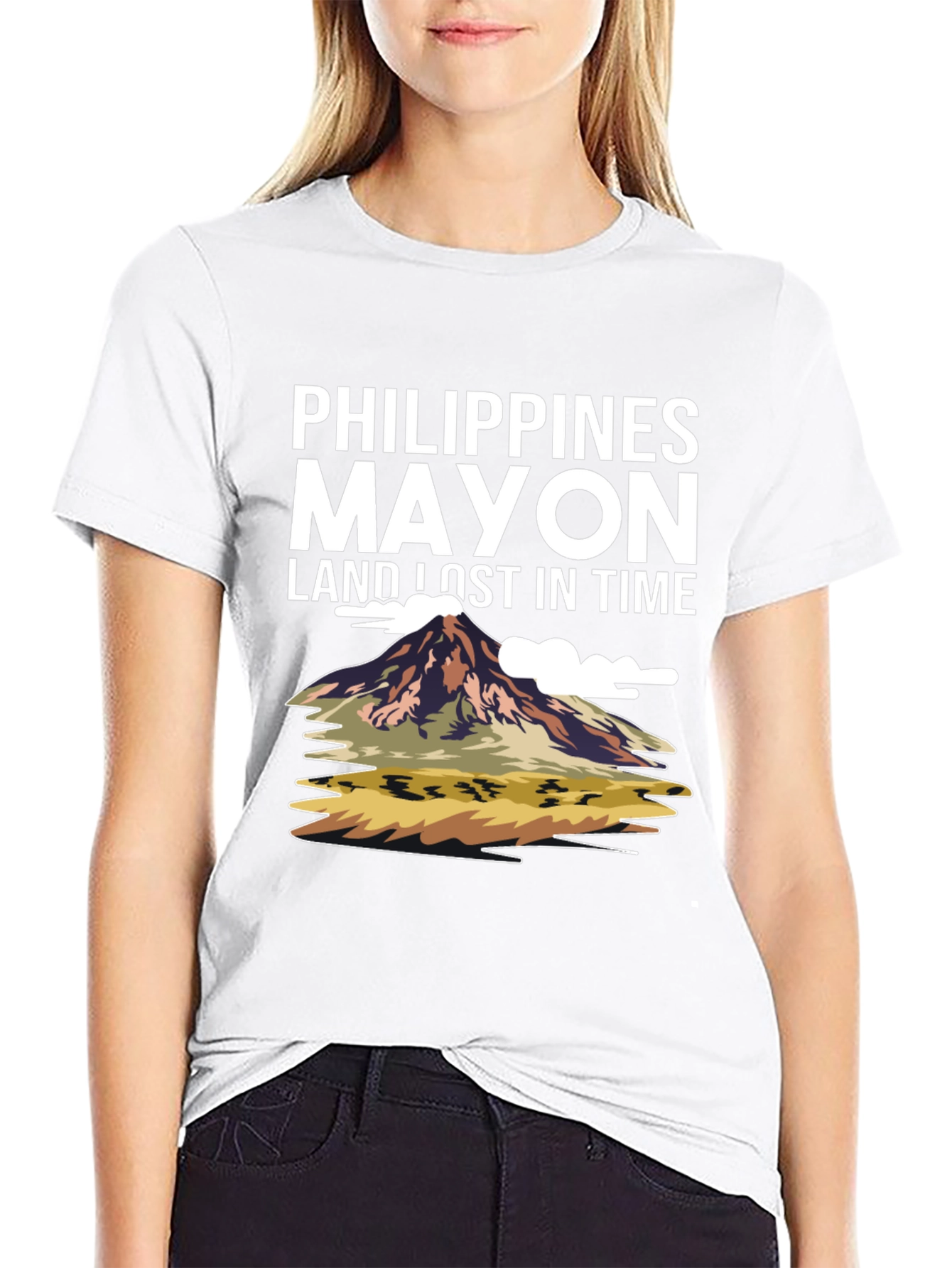 Philippines Mayon Volcano Graphic T-Shirt
