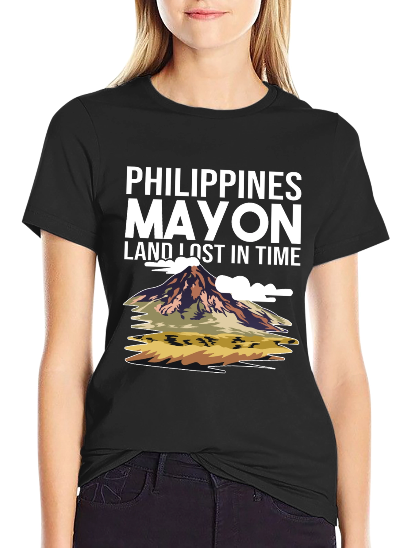 Philippines Mayon Volcano Graphic T-Shirt