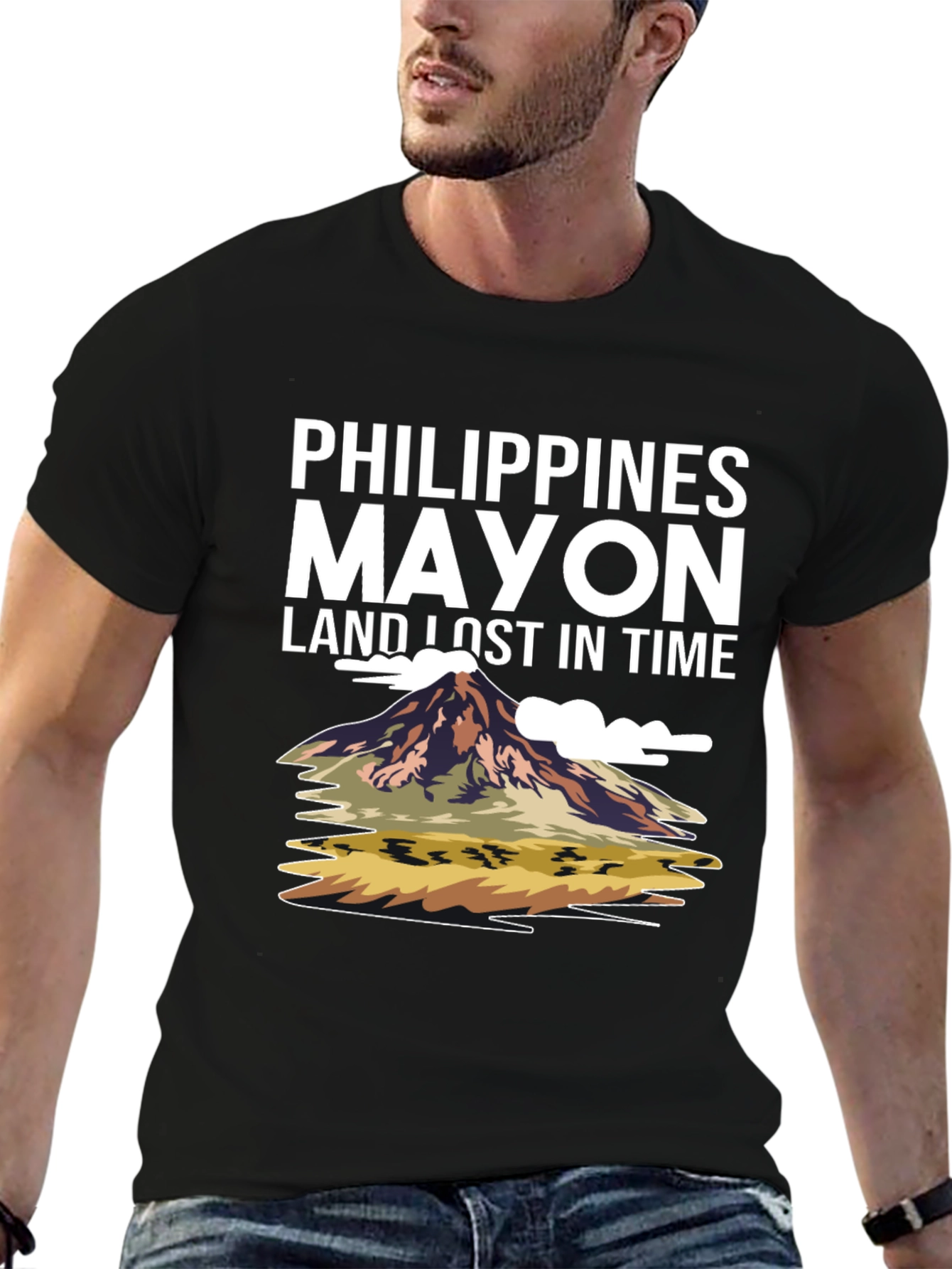 Philippines Mayon Volcano Graphic T-Shirt