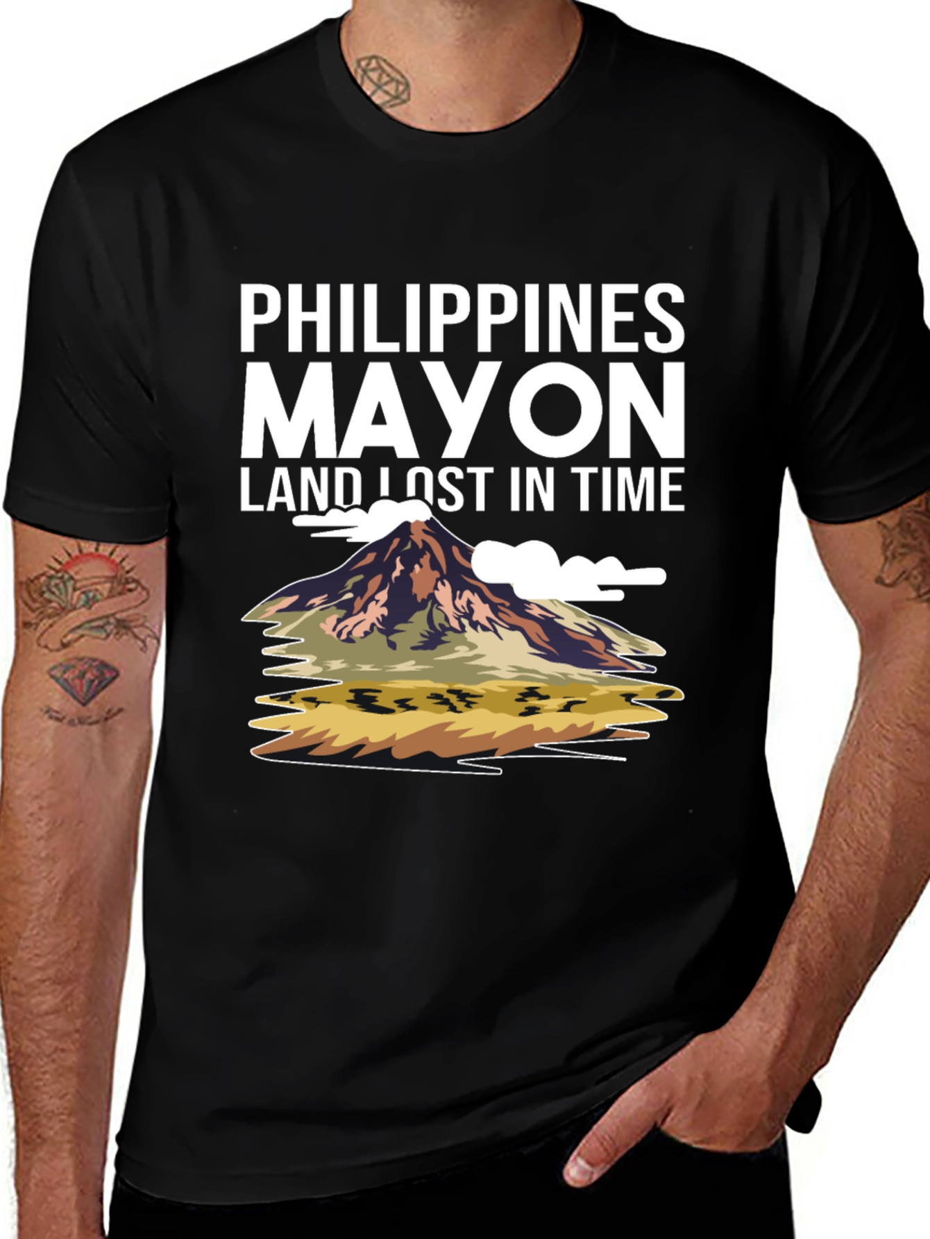 Philippines Mayon Volcano Graphic T-Shirt