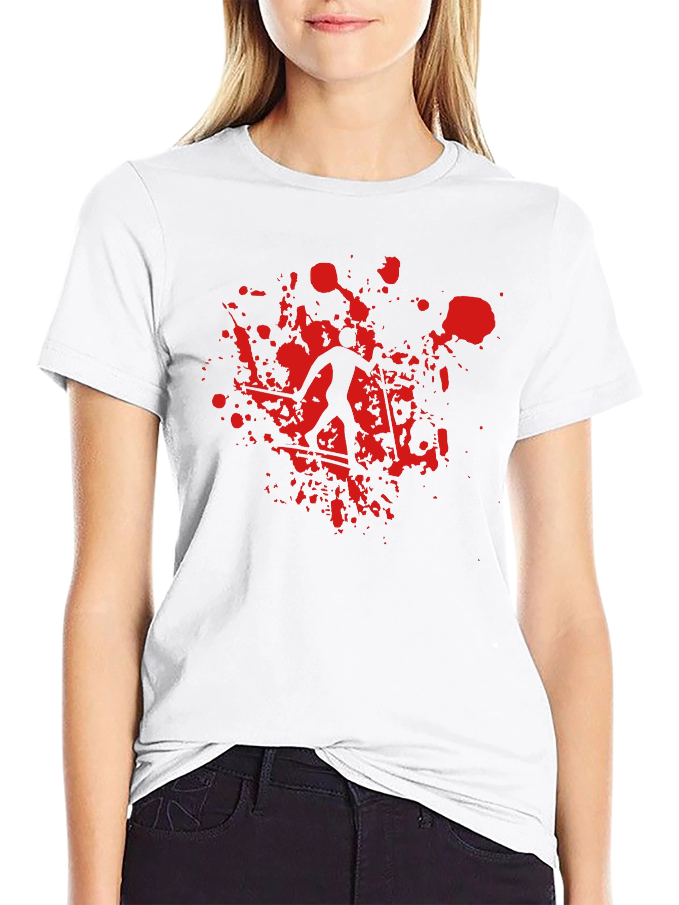 Bloody Skiier Graphic T-Shirt - Unique Design