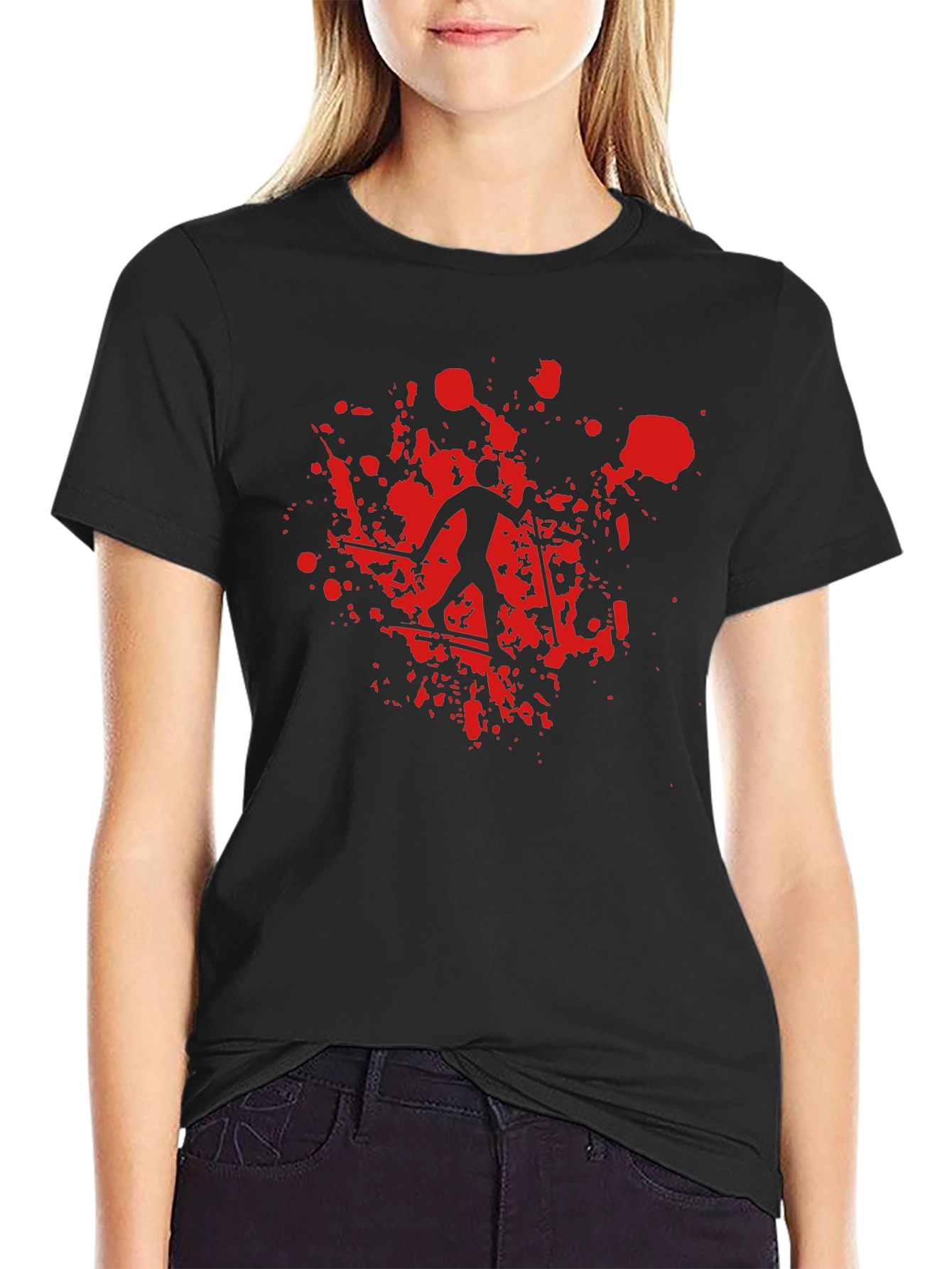 Bloody Skiier Graphic T-Shirt - Unique Design