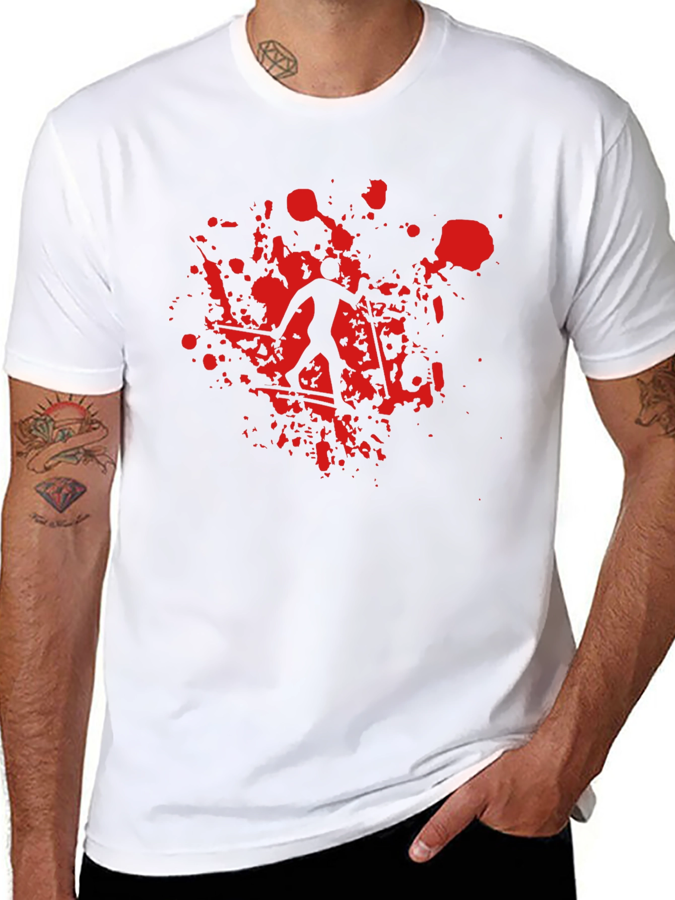 Bloody Skiier Graphic T-Shirt - Unique Design