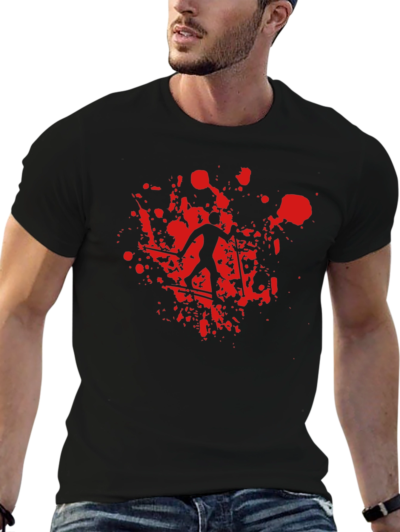 Bloody Skiier Graphic T-Shirt - Unique Design