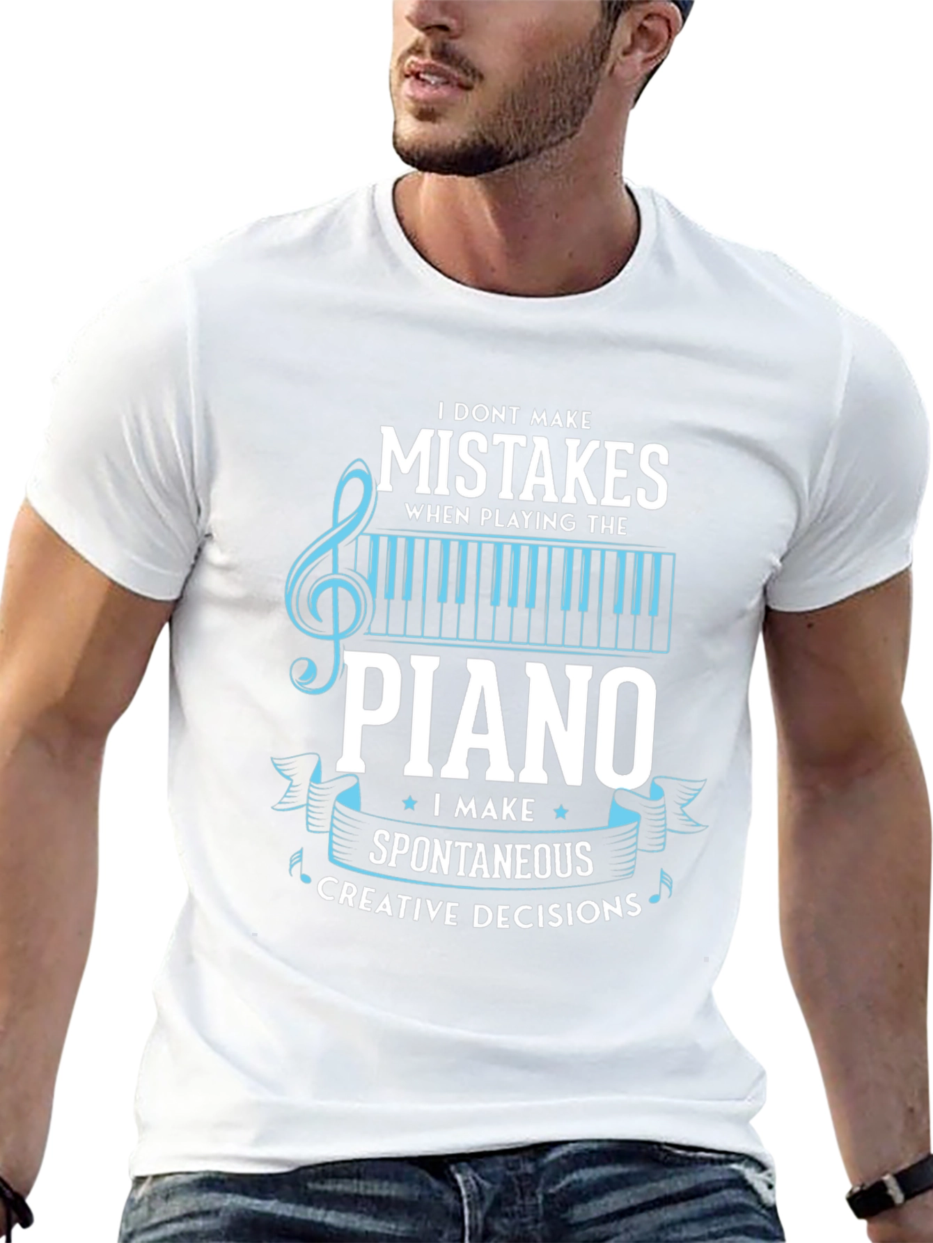 Piano Player Spontaneous Creative Decisions T-Shirt