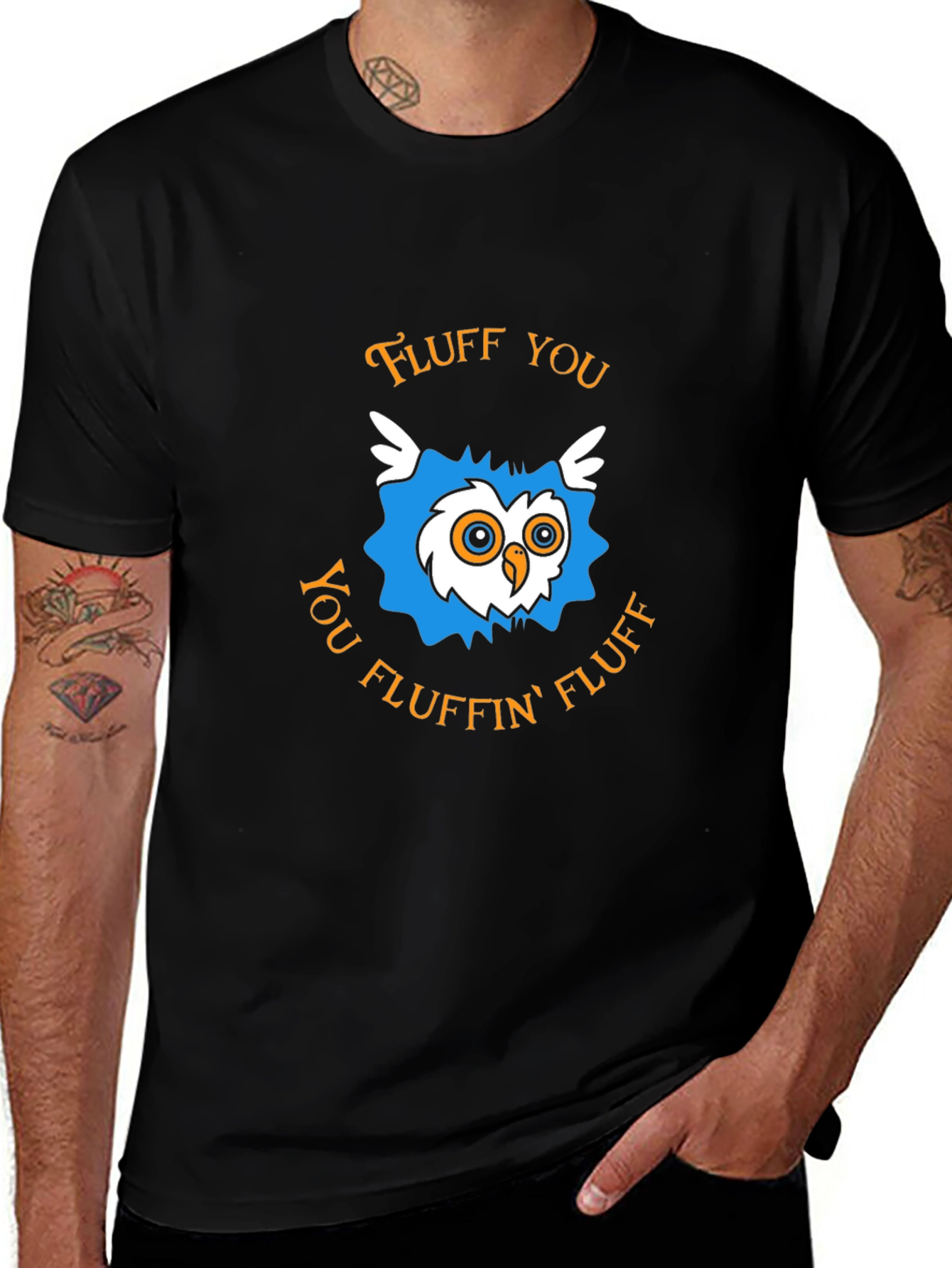 Fluff You Owl T-Shirt - Funny Graphic Tee