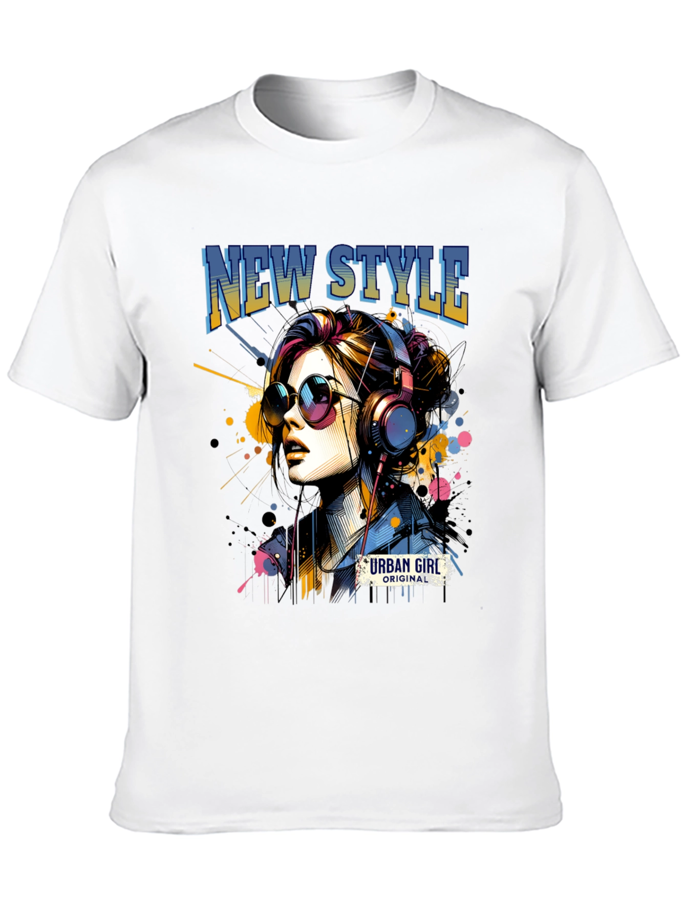 Urban Girl Graphic Tee: New Style Black T-Shirt