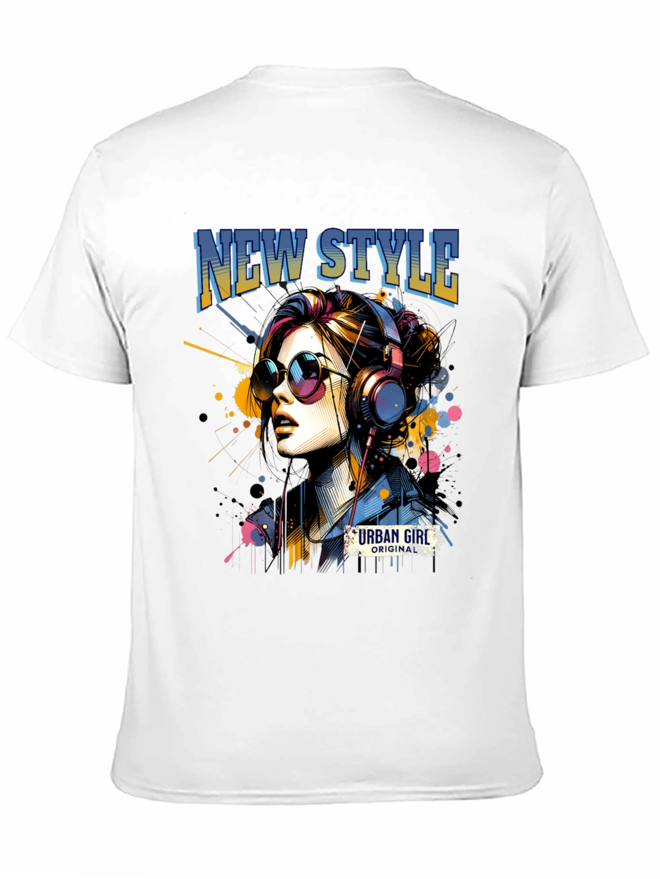 Urban Girl Graphic Tee: New Style Black T-Shirt