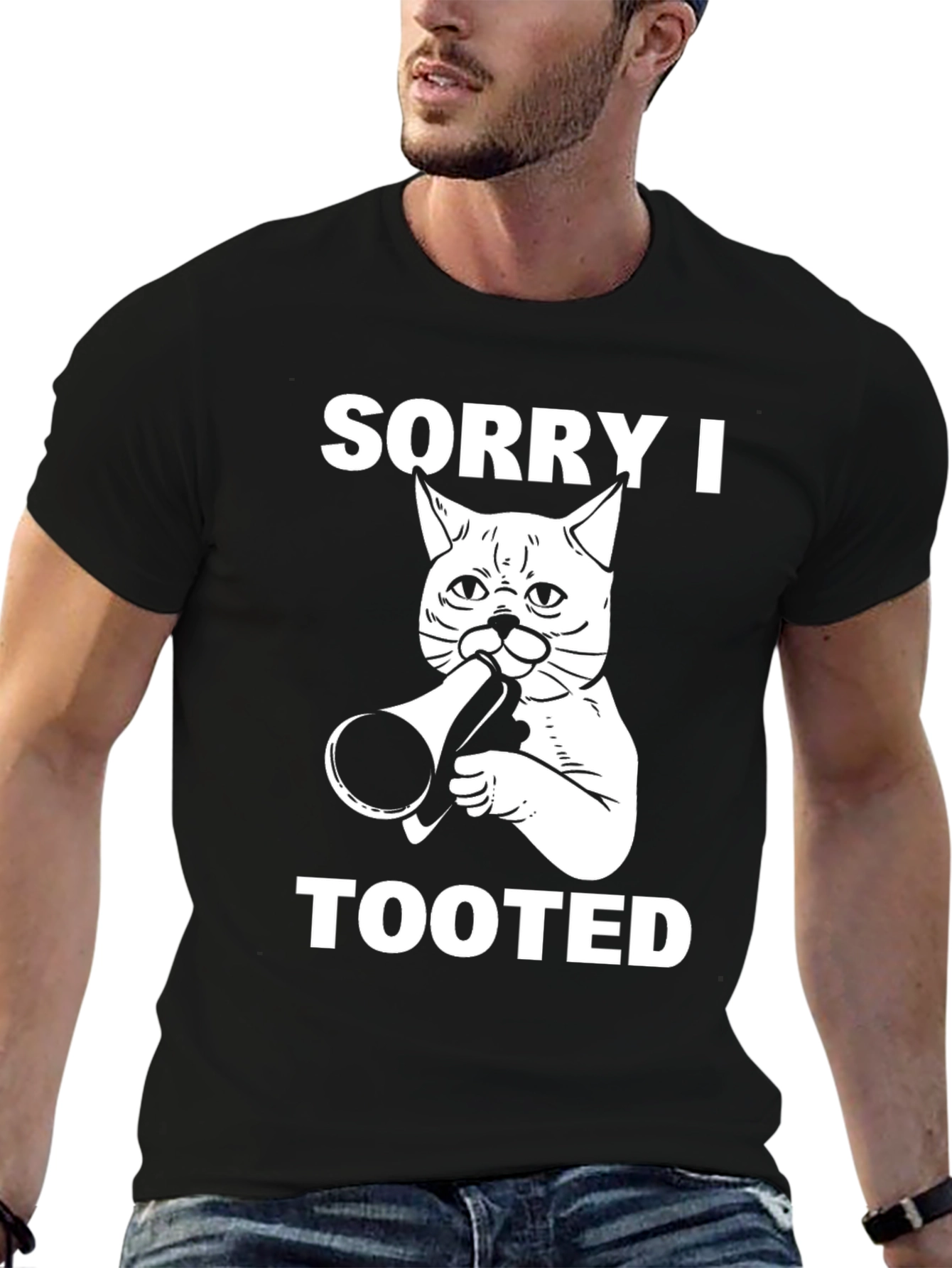 Sorry I Tooted Cat Graphic Tee