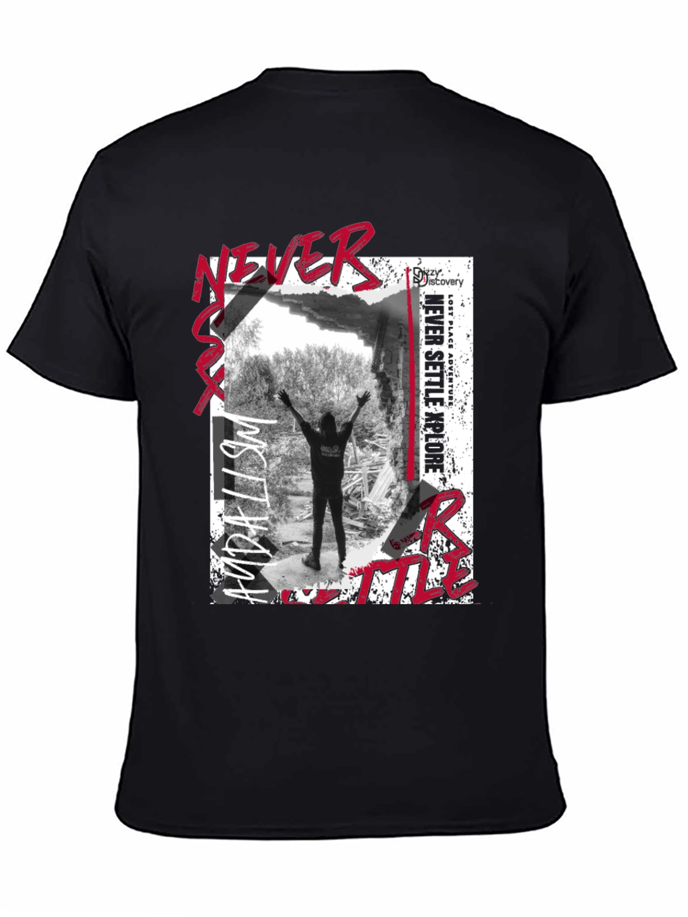 Never Settle Explore Graphic T-Shirt