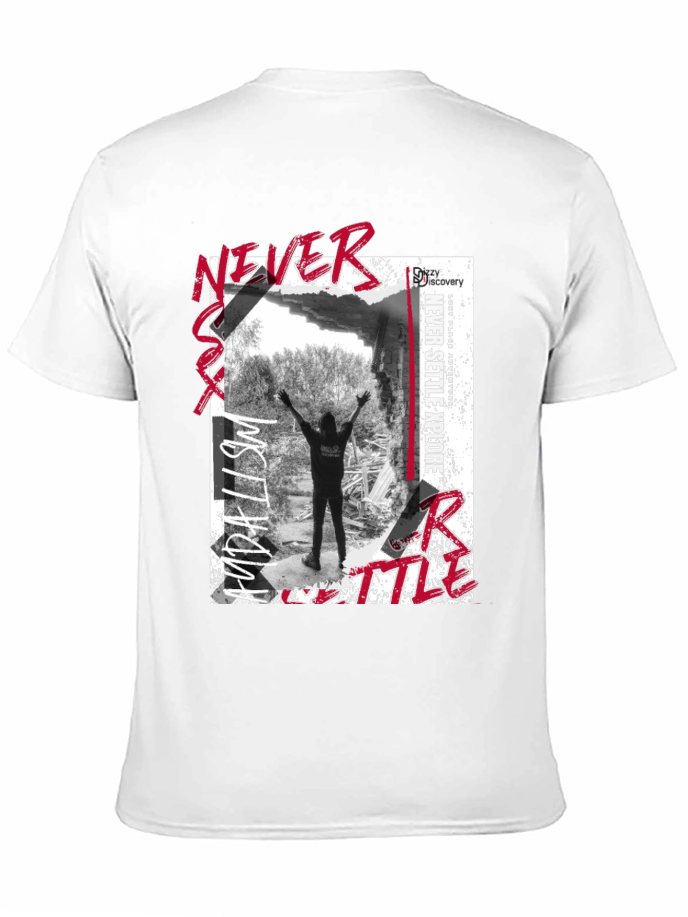 Never Settle Explore Graphic T-Shirt