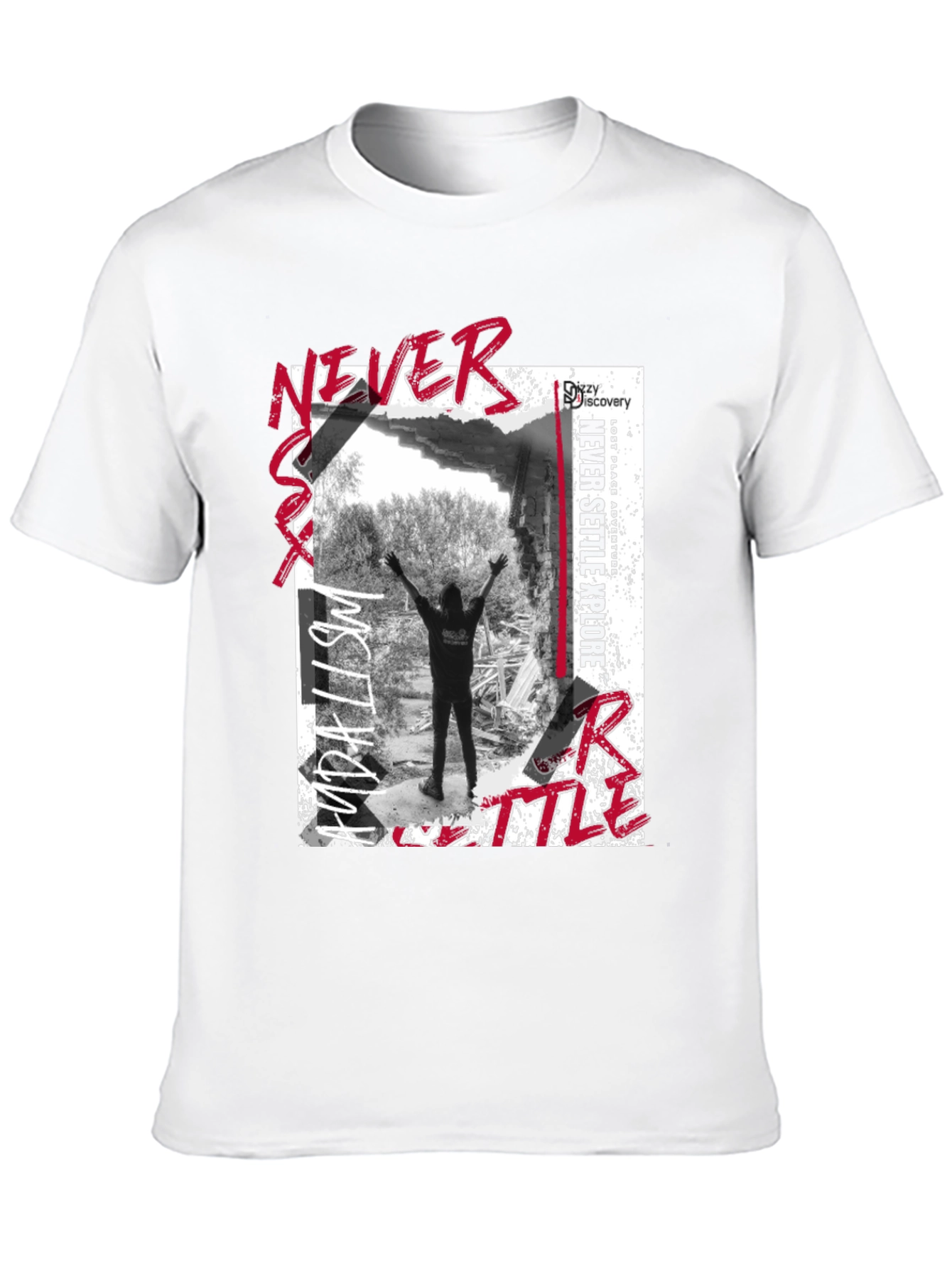 Never Settle Explore Graphic T-Shirt
