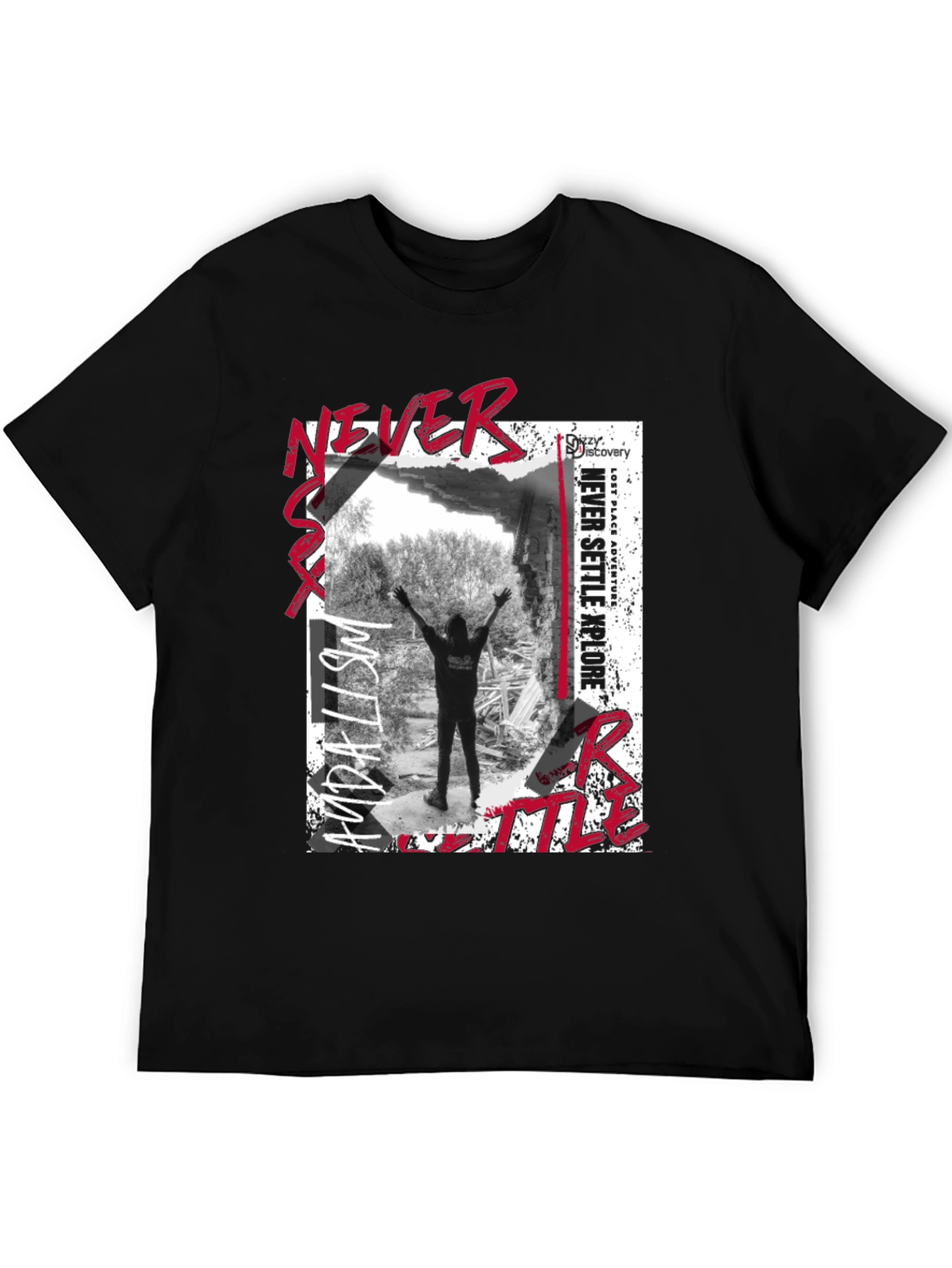 Never Settle Explore Graphic T-Shirt