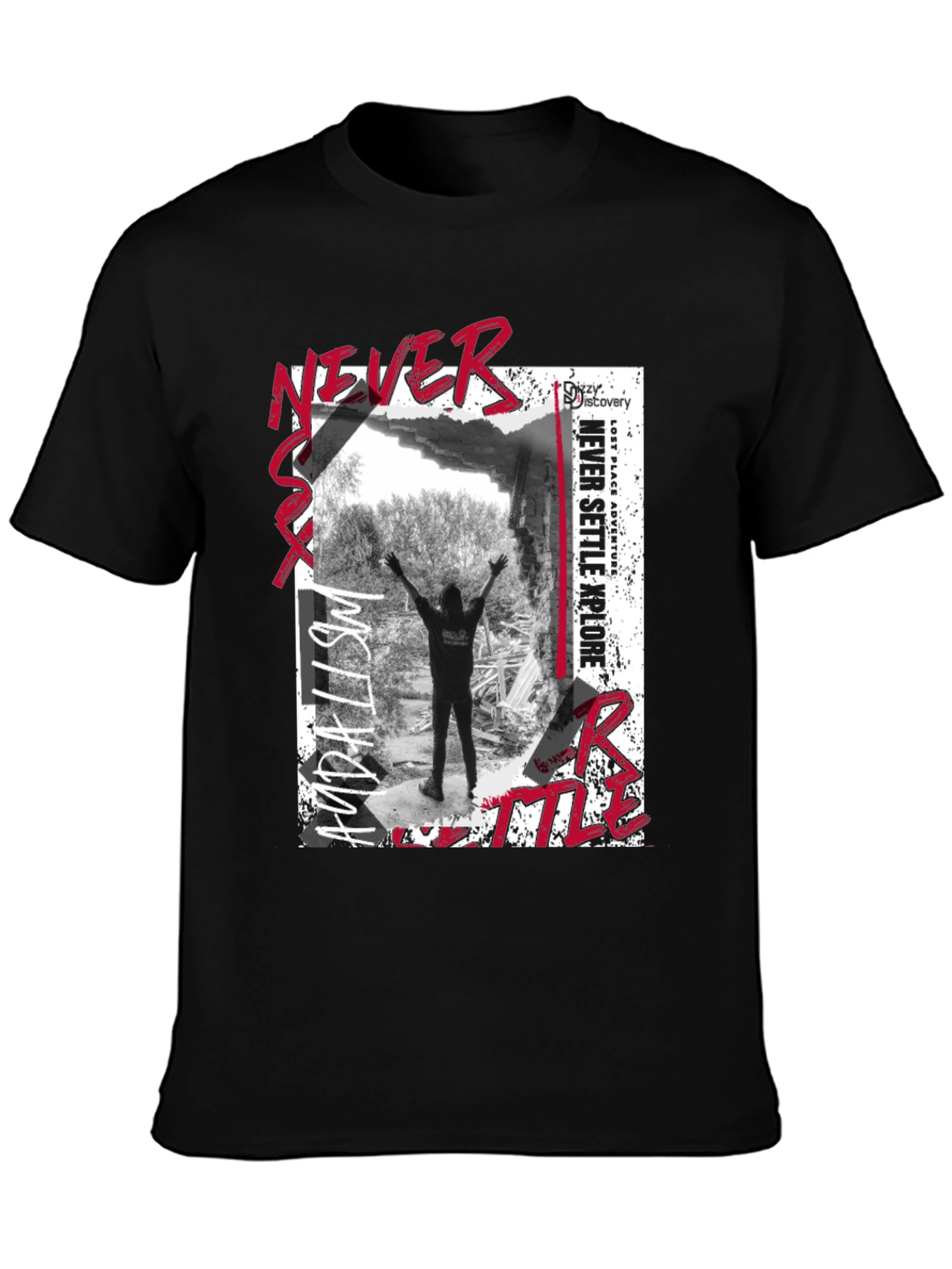 Never Settle Explore Graphic T-Shirt