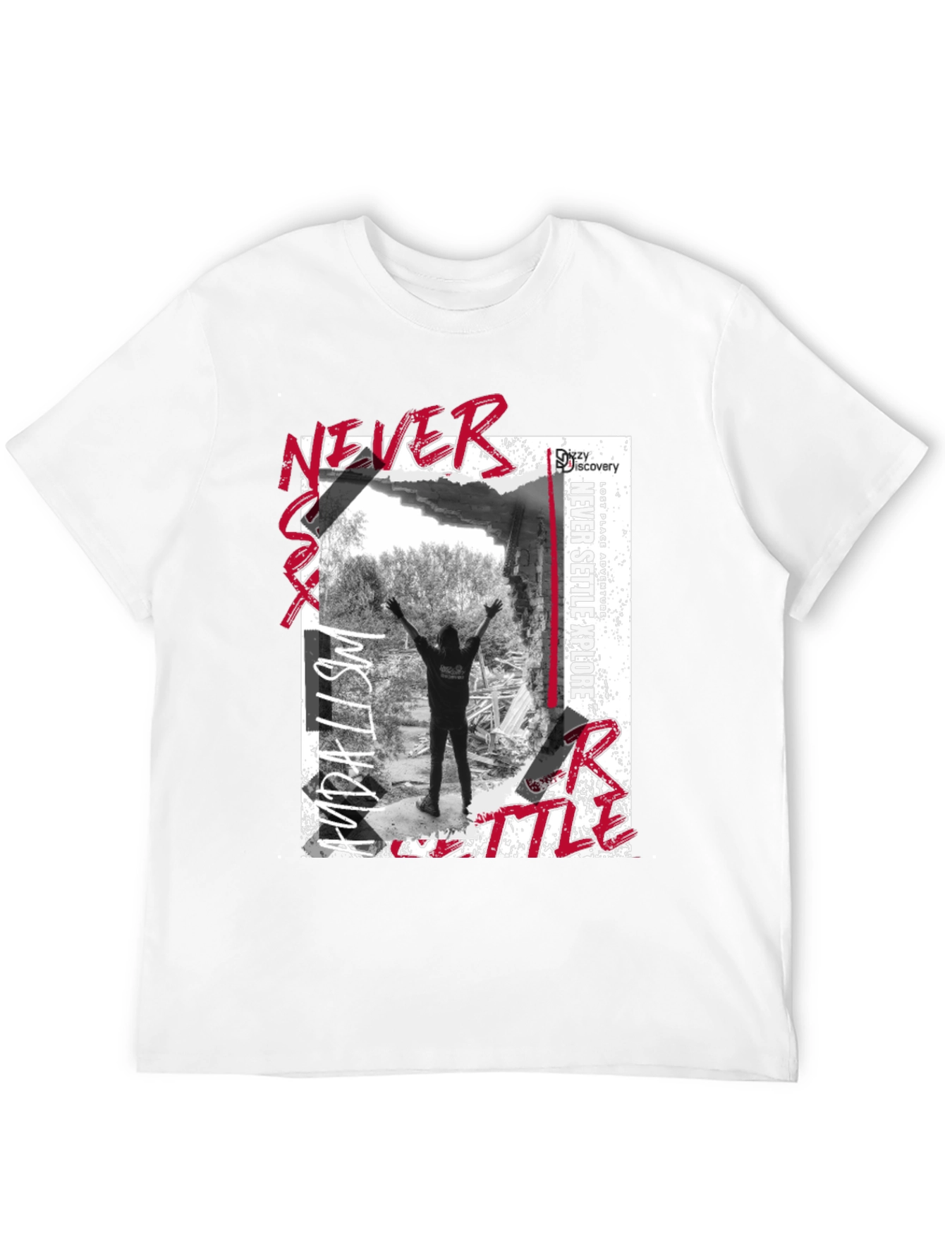 Never Settle Explore Graphic T-Shirt