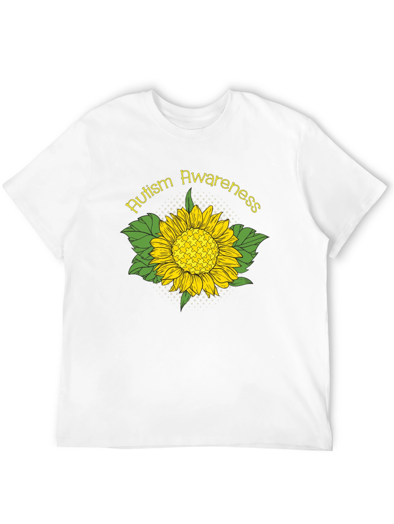 Autism Awareness Sunflower Graphic T-Shirt