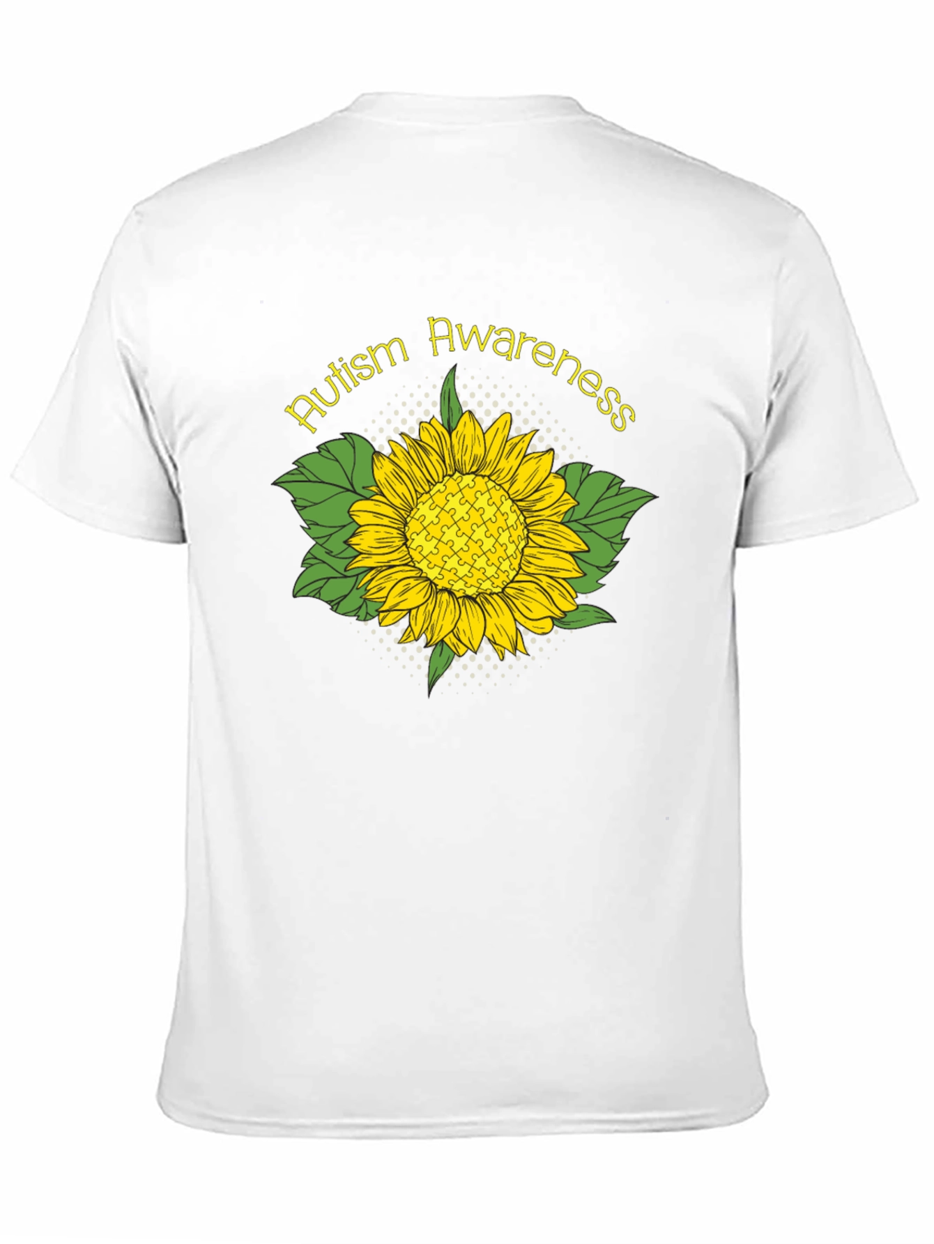 Autism Awareness Sunflower Graphic T-Shirt